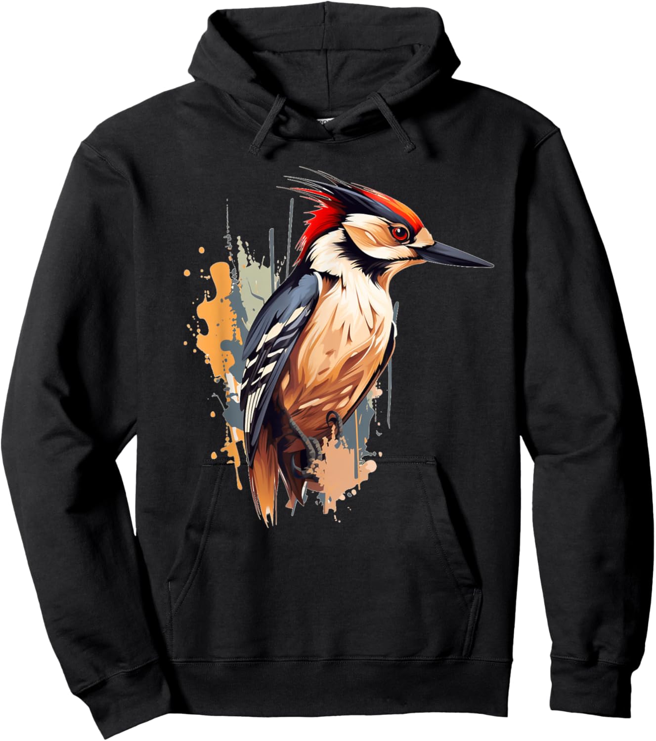 Funny Hobby Bird watching for Woodpecker and Birds Lovers Hoodie - Hoodie | Black