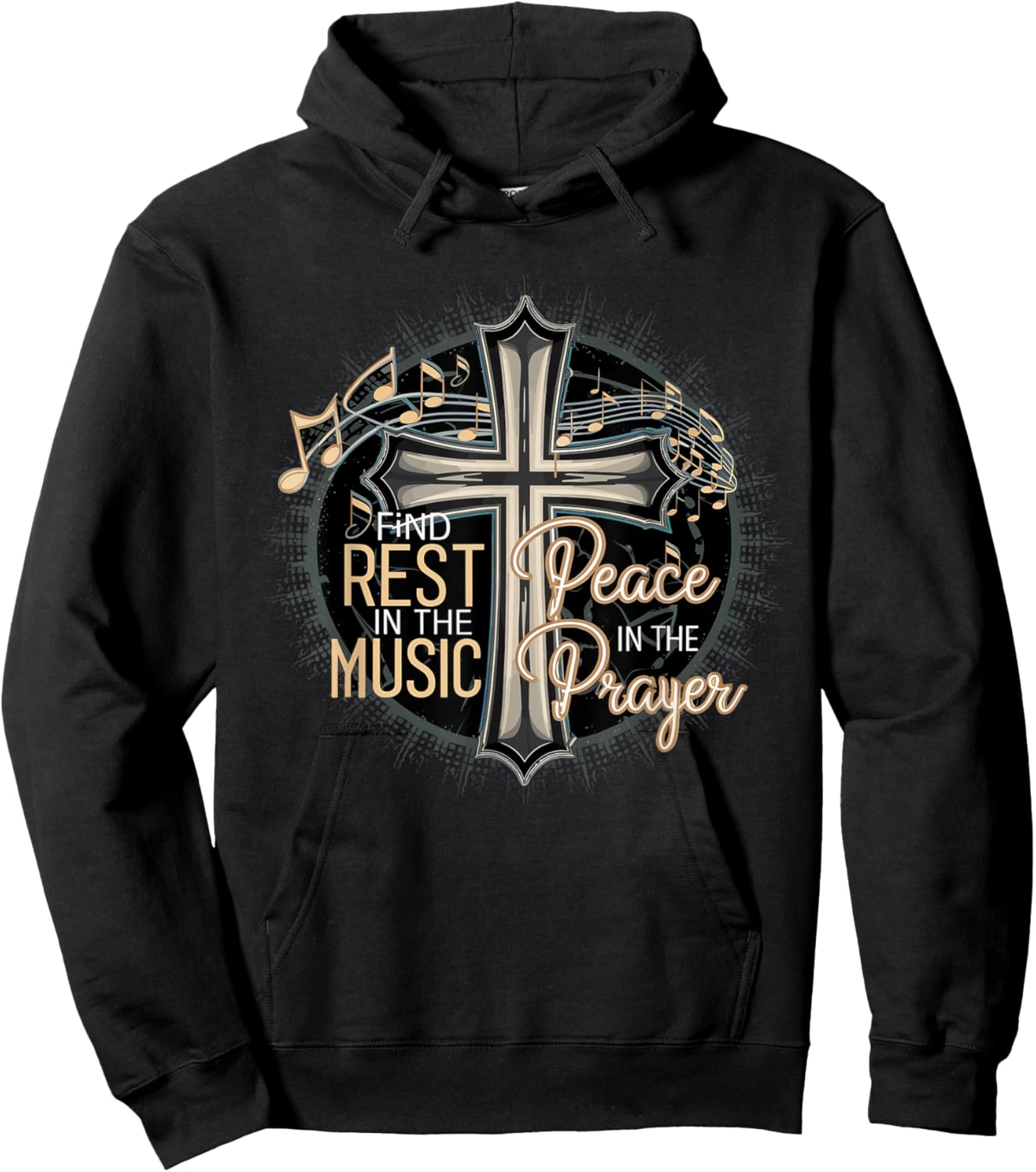 Prayer Songs Jesus Christ Religious Music Praise God Hoodie - Hoodie | Black