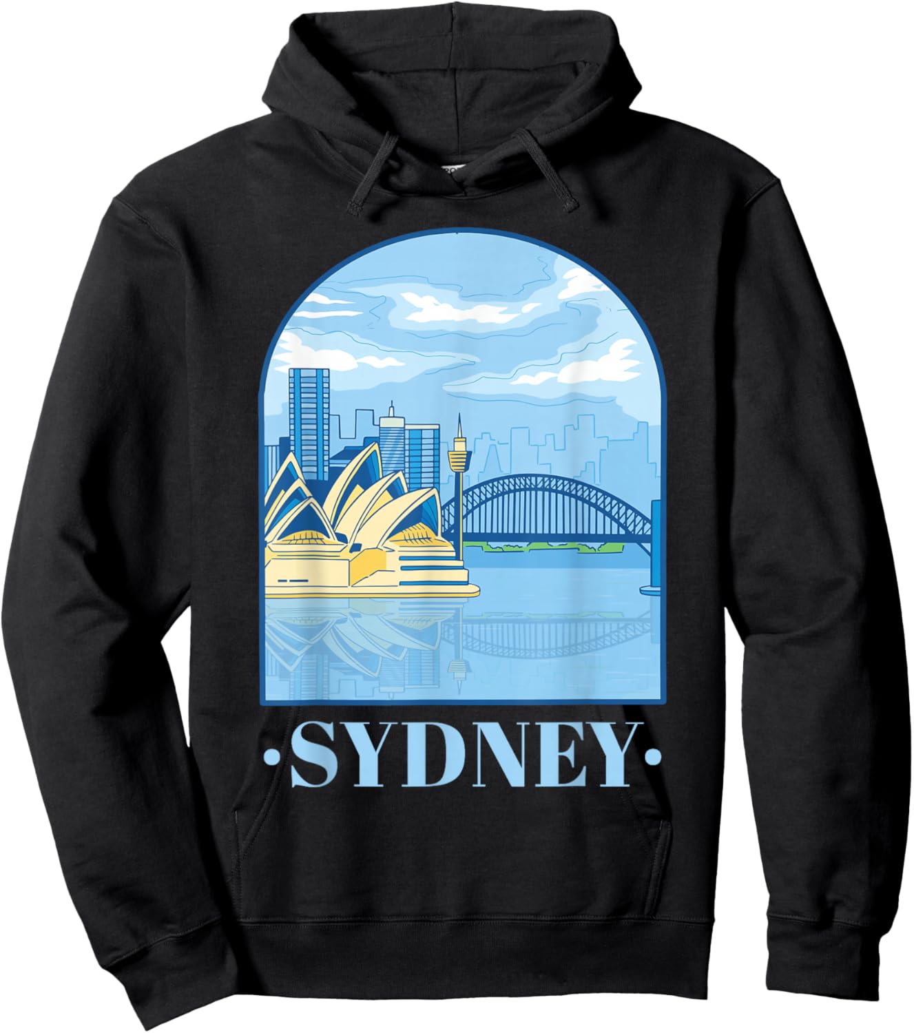 Vintage Sydney Australia Aussie Expat Adult Men Women Kids Hoodie - Hoodie | Black