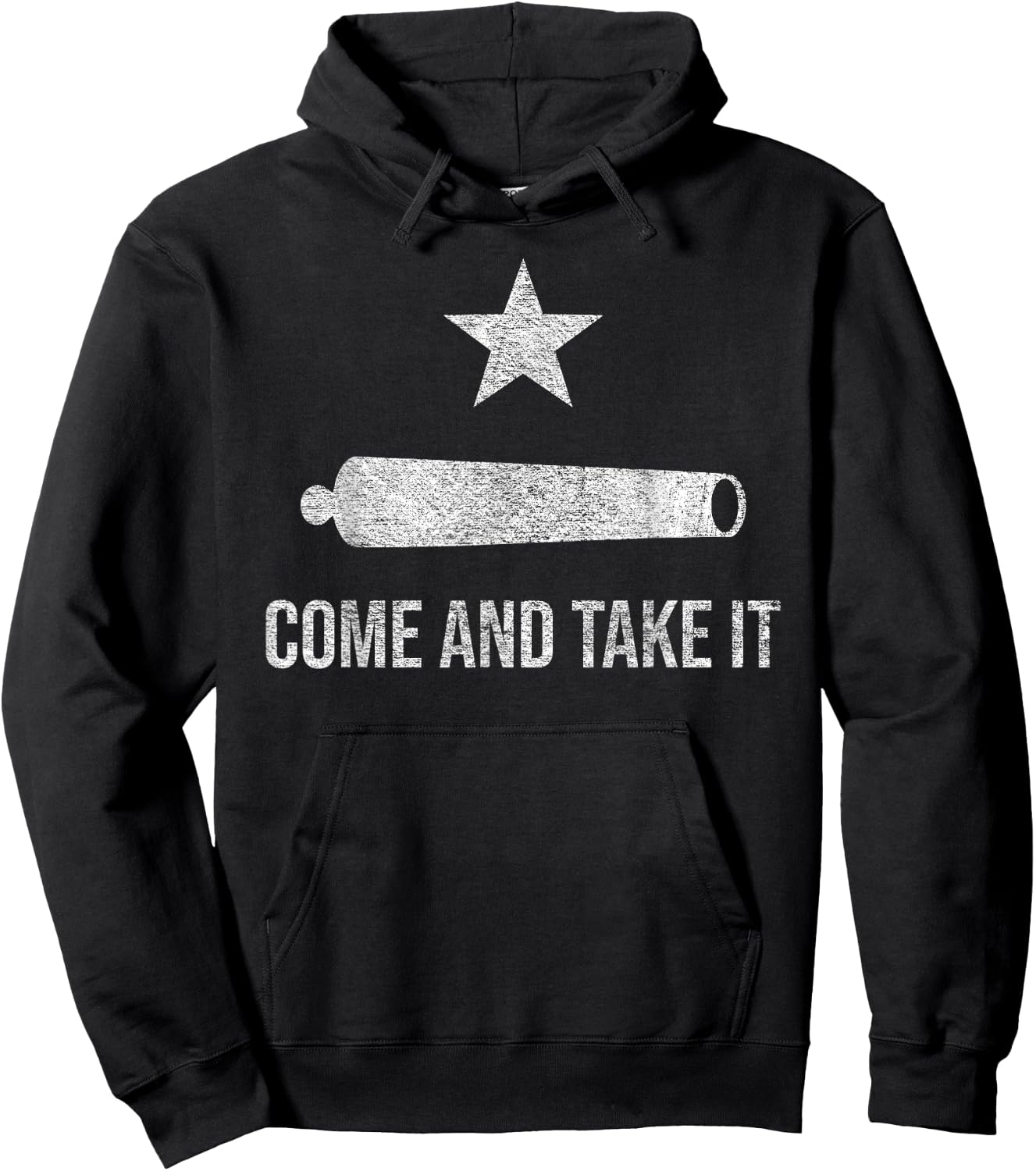 Come and Take It Flag Texas Pride Gonzales Cannon Hoodie - Hoodie | Black