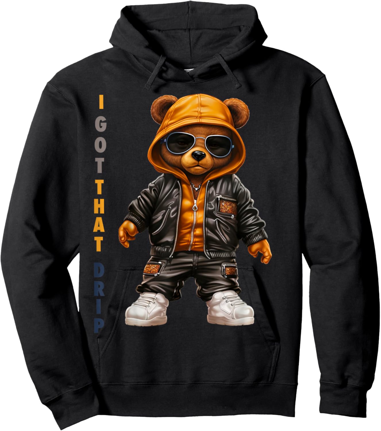 Brimis Feel the Drip Stylish I Got That Drip , Small, Black Hoodie - Hoodie | Black