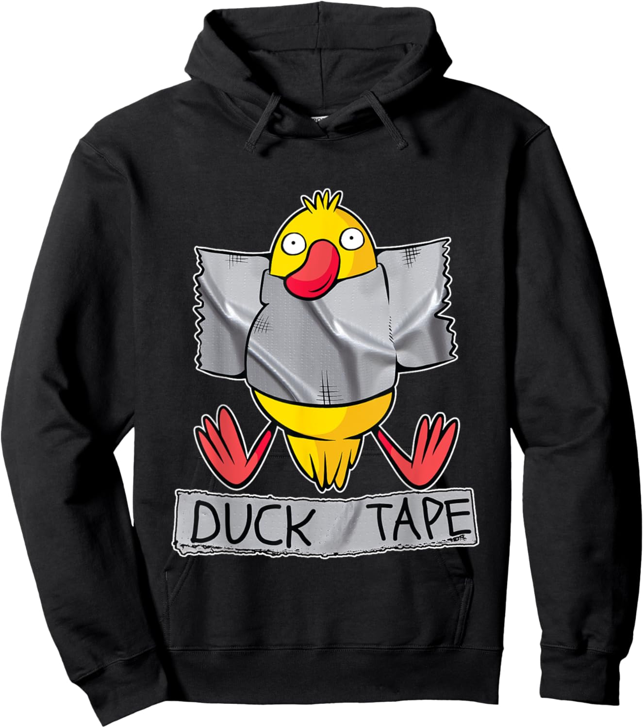 Funny Duck Tape Hoodie - Hoodie | Black