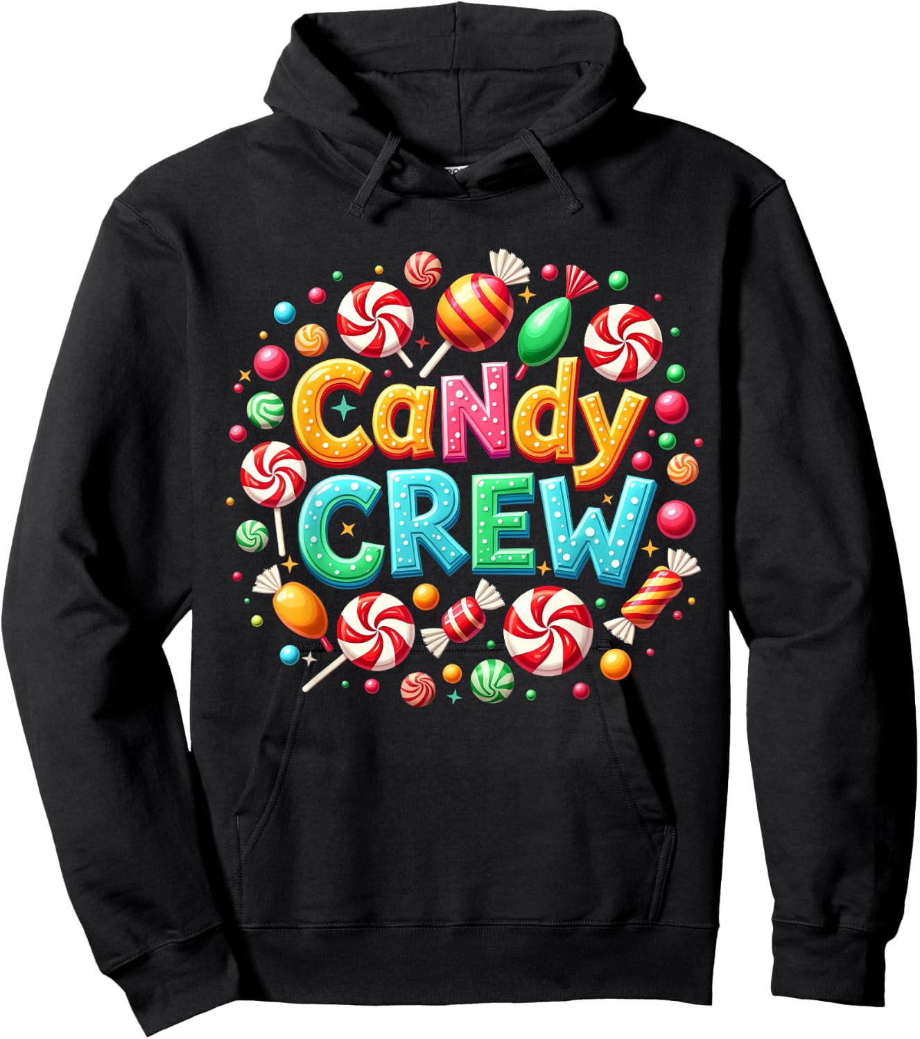 Candy Crew Decorations Sweetie Candy Squad Hoodie - Hoodie | Black