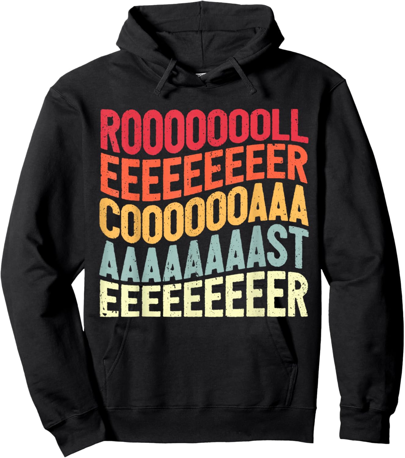 Vintage Rollercoaster I Screaming Roller Coaster Hoodie - Hoodie | Black