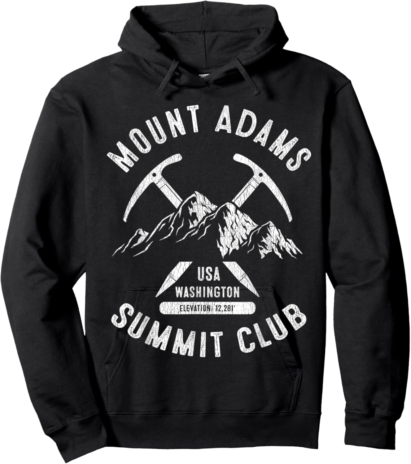 Mount Adams Summit Club I Climbed Mount Adams Washington Hoodie - Hoodie | Black