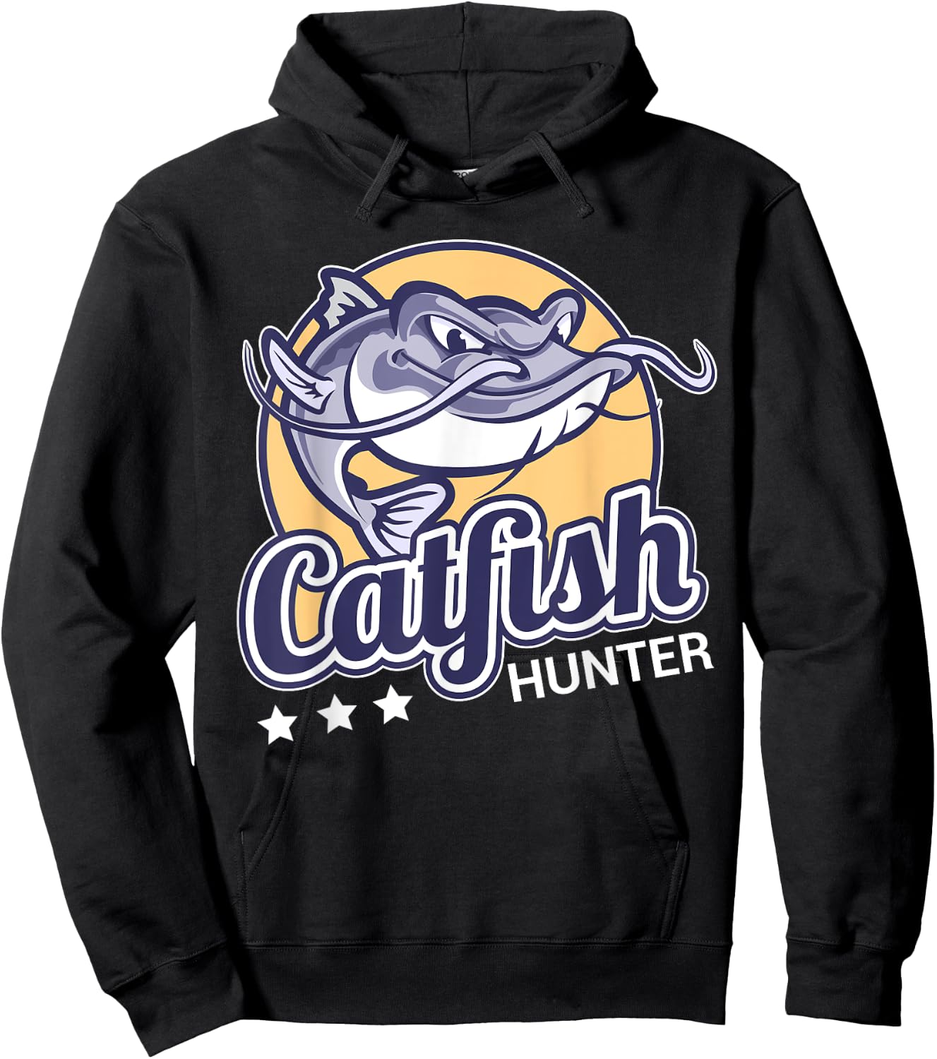 Catfish Hunter for Catfishing Anglers Hoodie - Hoodie | Black