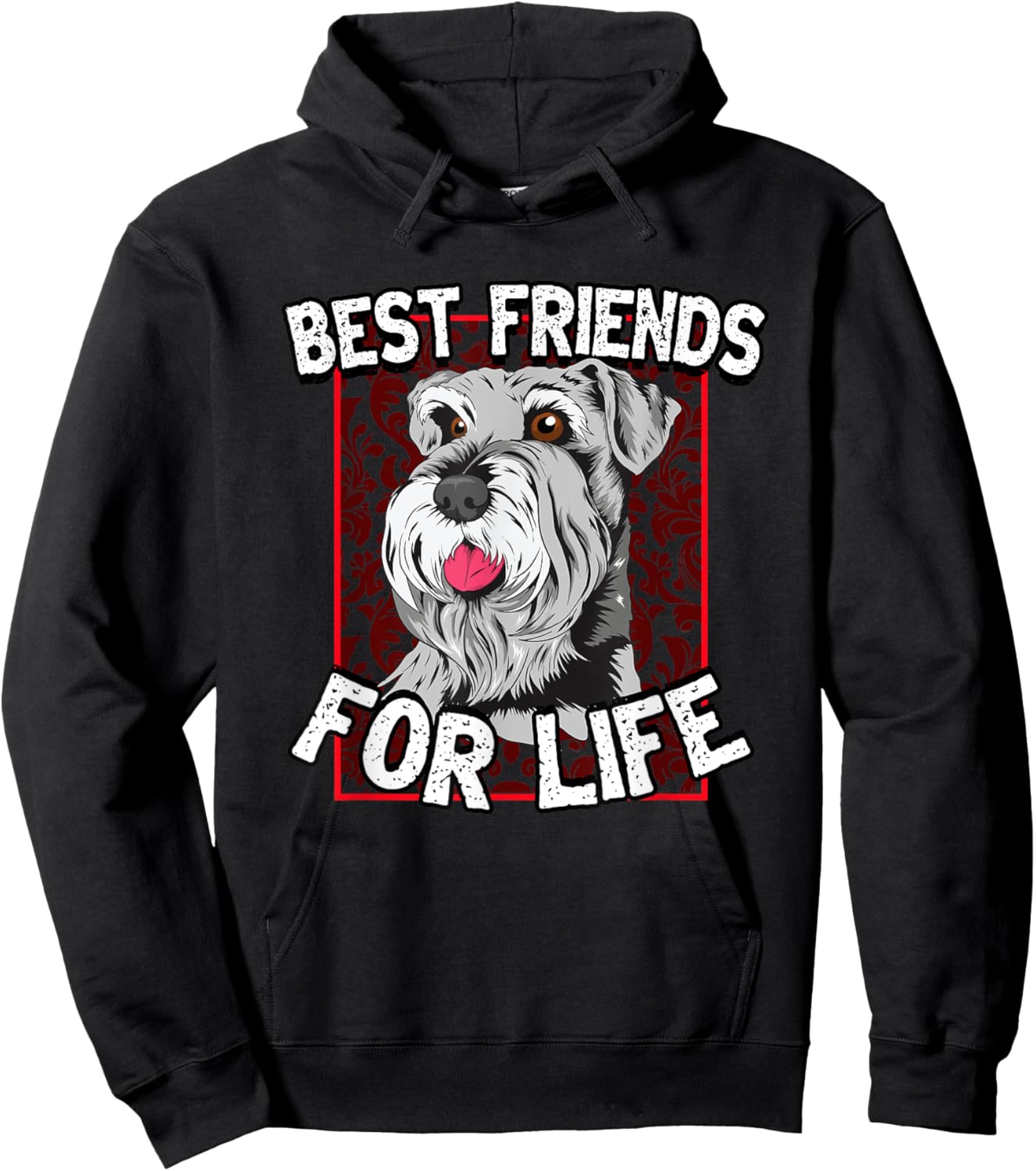 Miniature Schnauzer Best Friends Dog Schnauzer Lover Women Kids Hoodie - Hoodie | Black