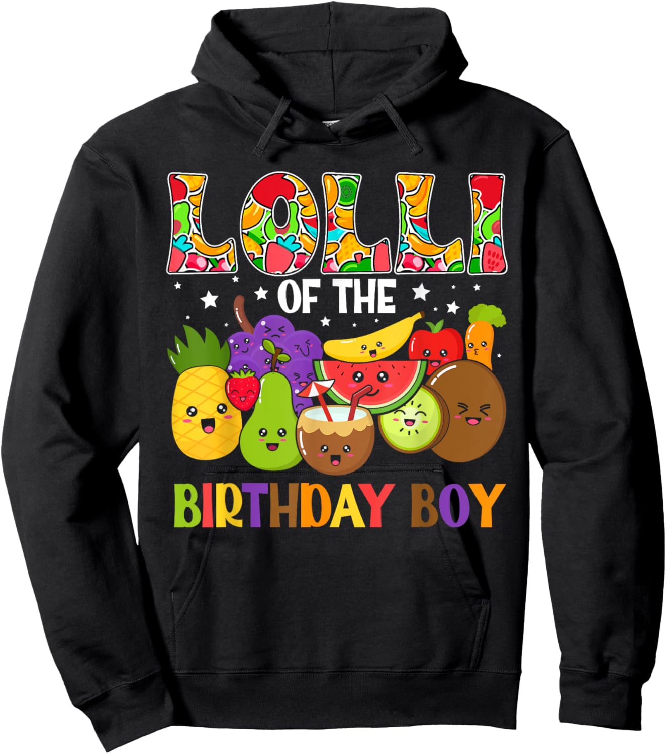 Lolli of The Birthday Boy Family Fruit Birthday Hoodie - Hoodie | Black