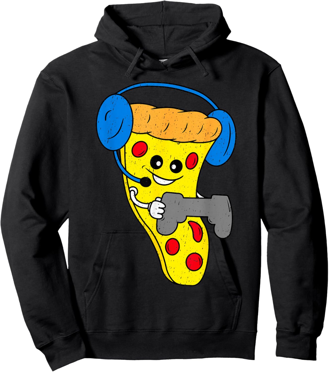Funny Gamer Shirt Boys Kids Teen Pizza Video Gaming Hoodie - Hoodie | Black