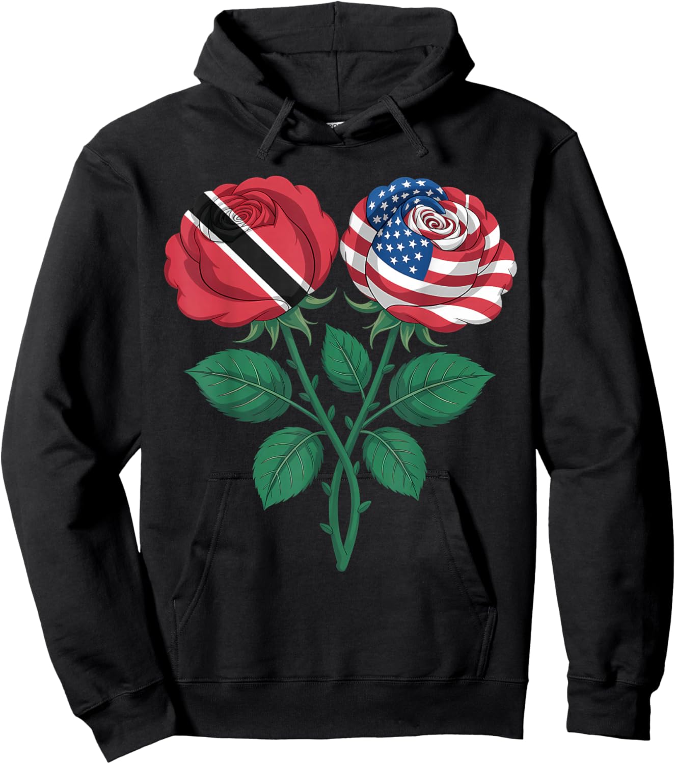 Trinidad and Tobago Flag Trini Flag Roots Trinidadian Flag Hoodie - Hoodie | Black