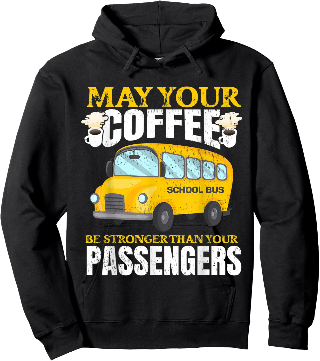 School Bus Apparel for a School Bus Driver Hoodie - Hoodie | Black
