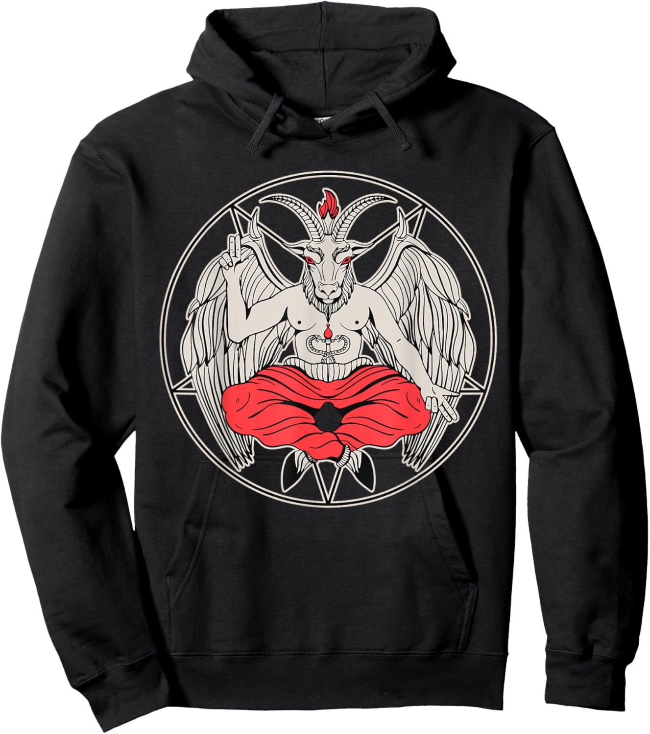Baphomet Satanic Hoodie - Hoodie | Black