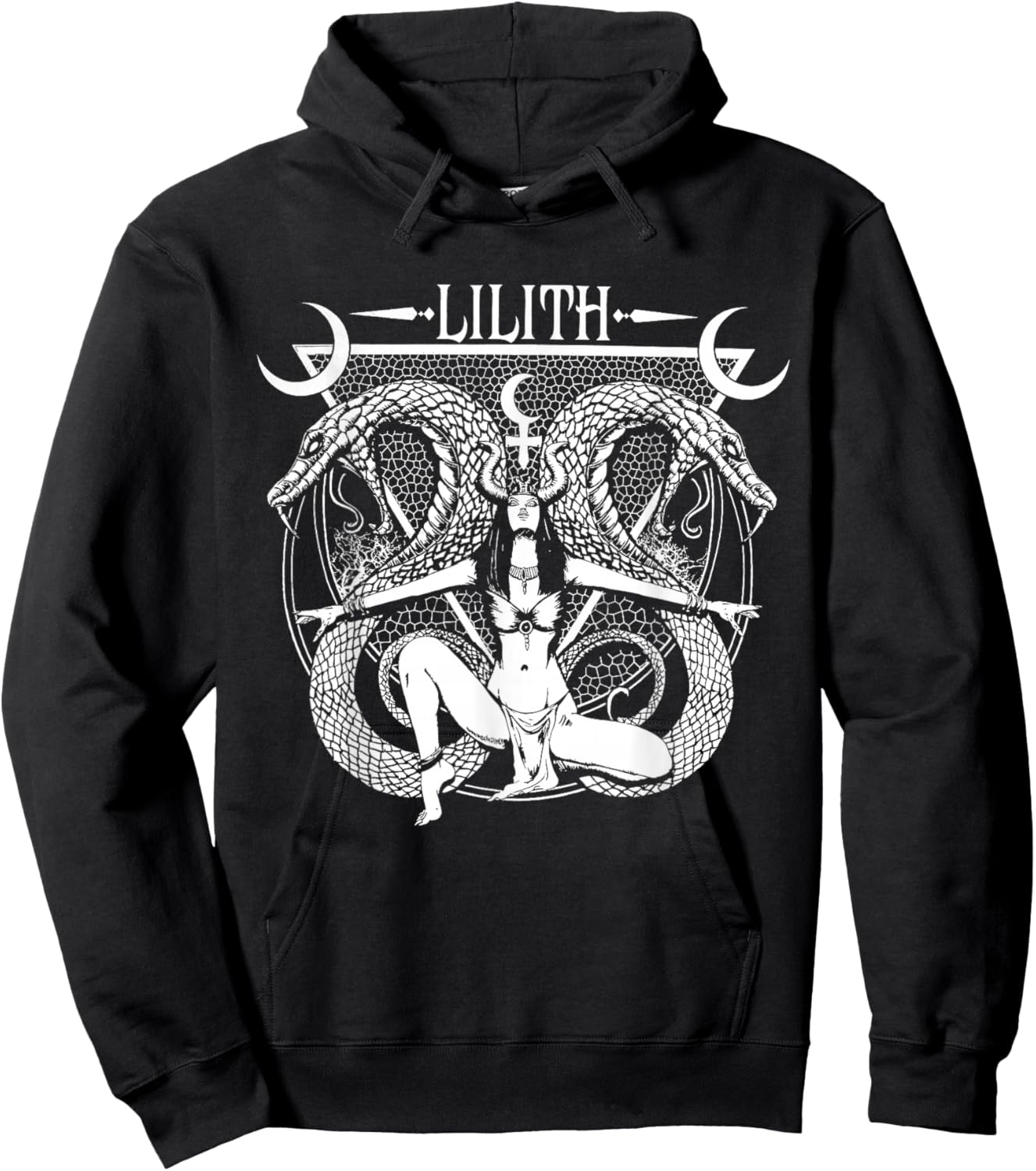 Lilith | Goddess | Tarot Card | Book of Shadows Hoodie - Hoodie | Black
