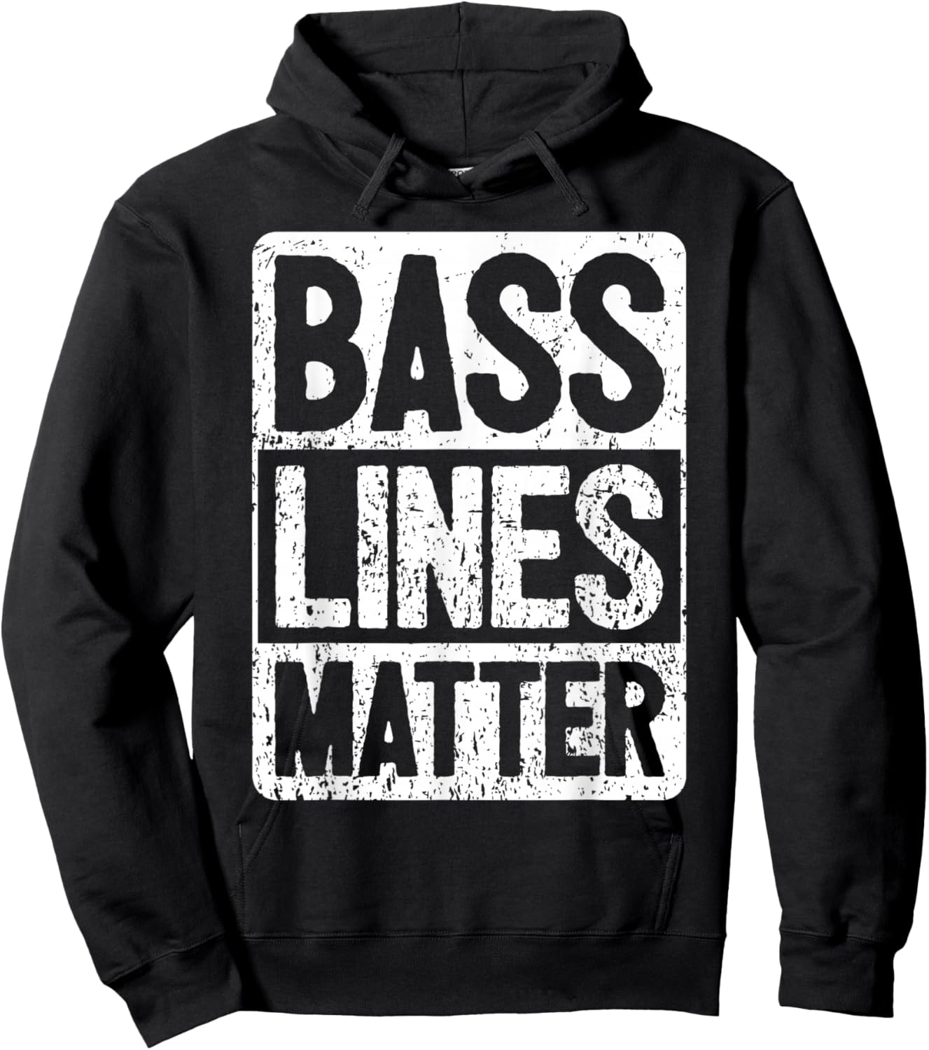 Funny Bass Player - Bass Lines Matter - Rock Bassist Hoodie - Hoodie | Black