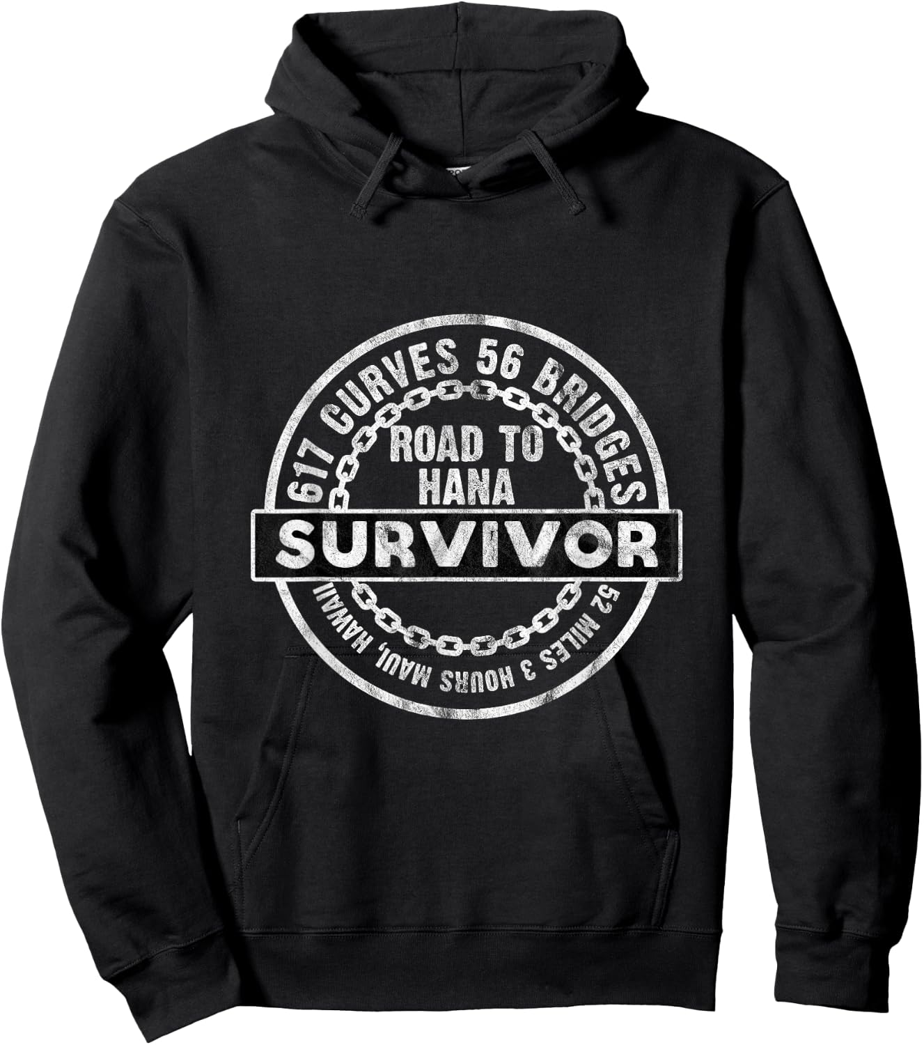 RJC Road to Hana Survivor Maui Hawaii Trip Adventure Hoodie - Hoodie | Black
