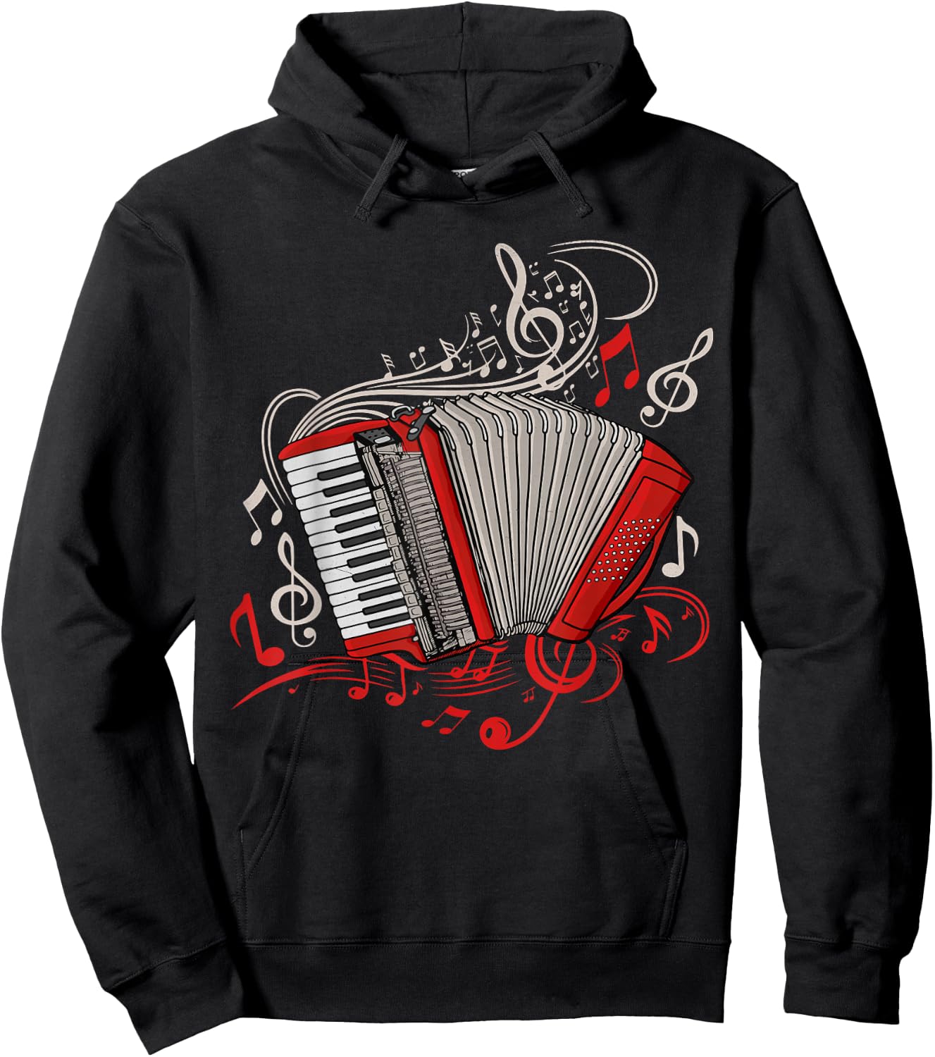 Accordion Player Men Folk Music Lover Accordion Hoodie - Hoodie | Black