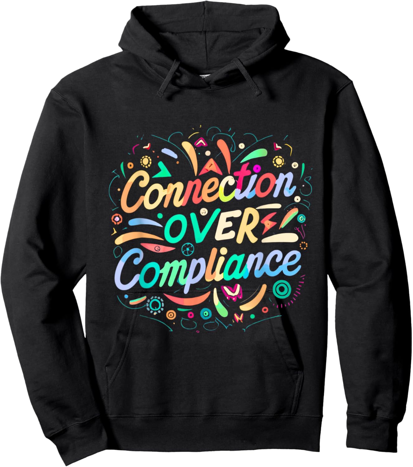 Special Education Connection over Compliance Mental Health Hoodie - Hoodie | Black