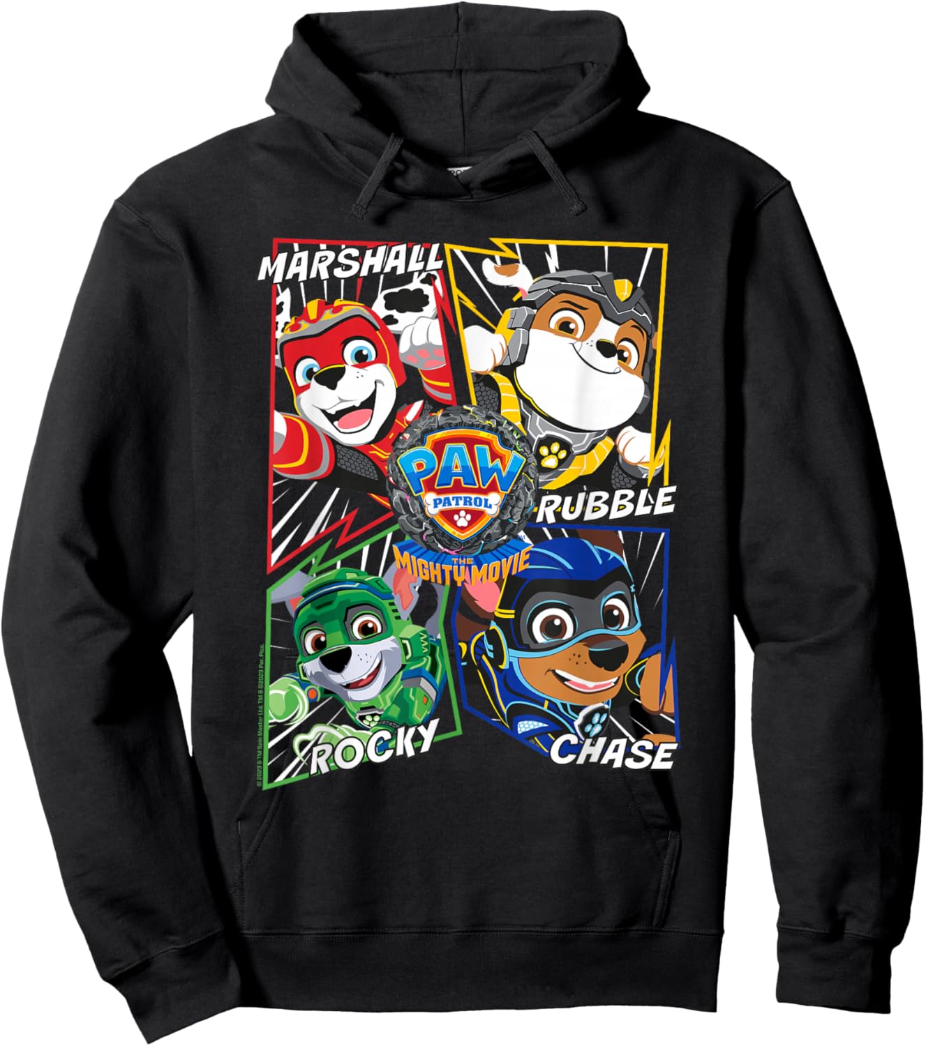 PAW Patrol: The Mighty Movie Comic Action Hoodie - Hoodie | Black