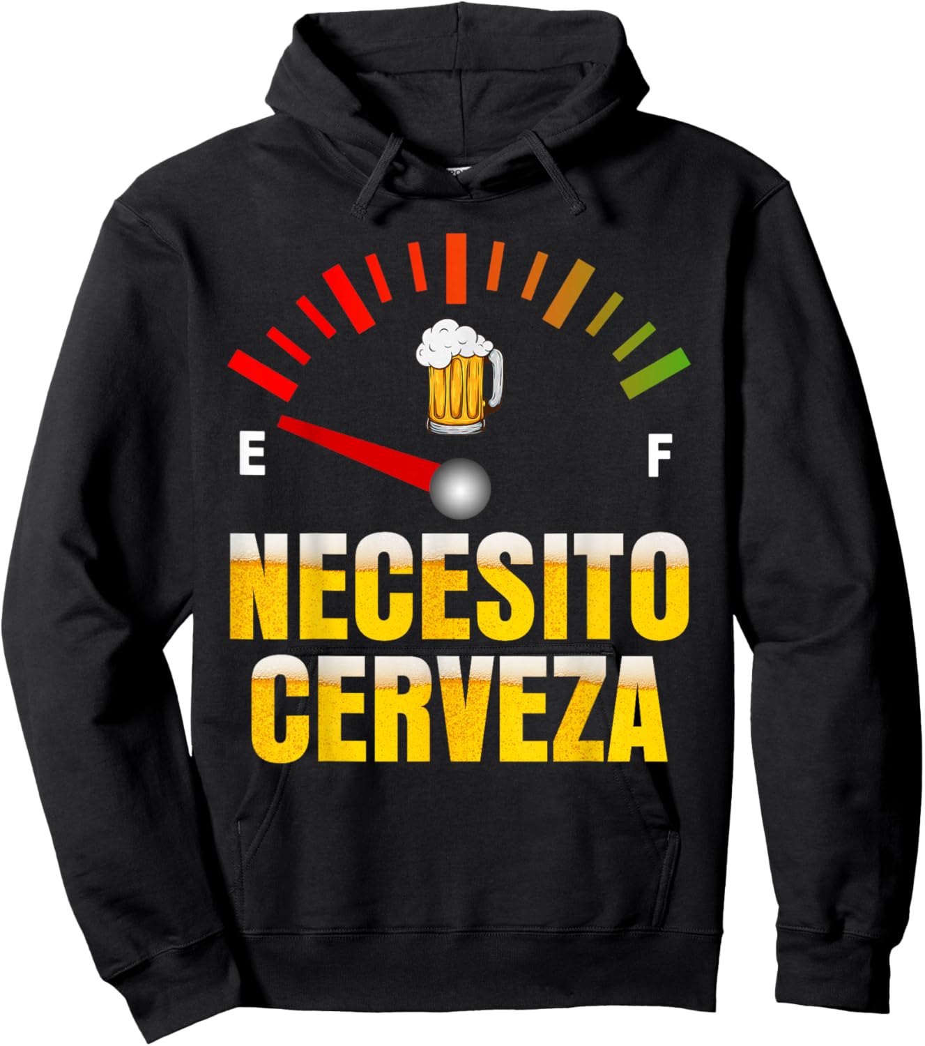 Necesito Cerveza I Need Beer in Spanish Mardi Gras Bbq Party Hoodie - Hoodie | Black