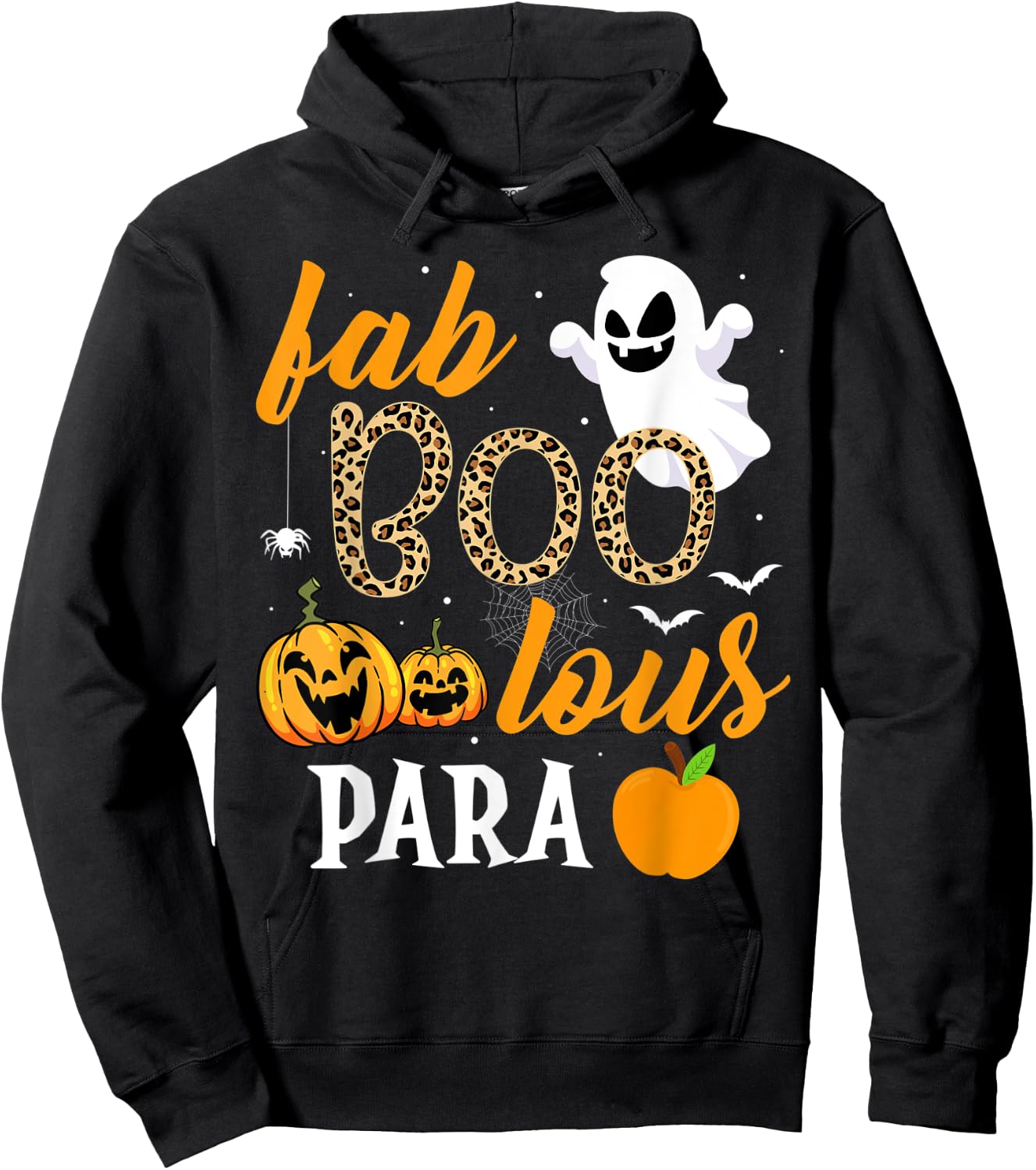 Fab Boo Lous Para Ghost Funny Halloween Costume Teaching Hoodie - Hoodie | Black