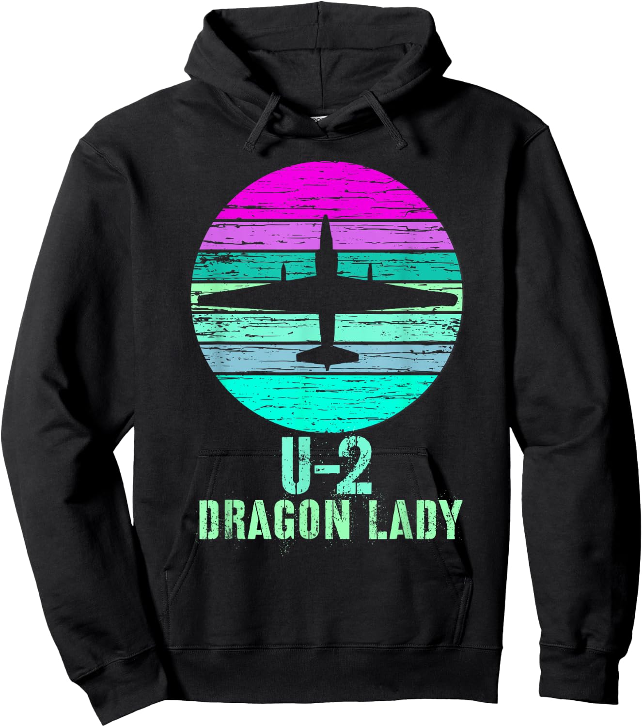 Vintage U-2 Dragon Lady Spy Plane Military Shirt Hoodie - Hoodie | Black