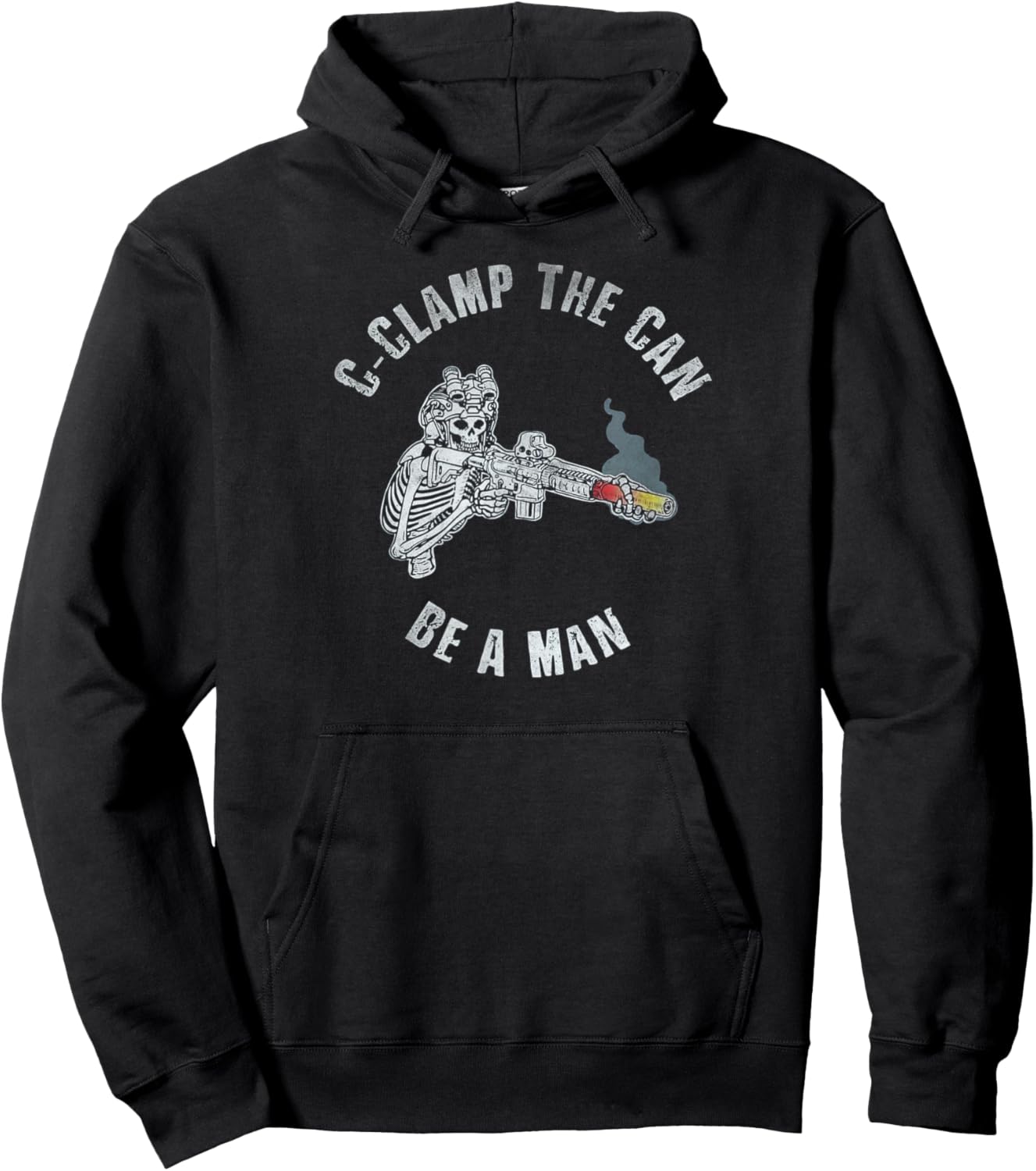 C-clamp the can be a man Hoodie - Hoodie | Black