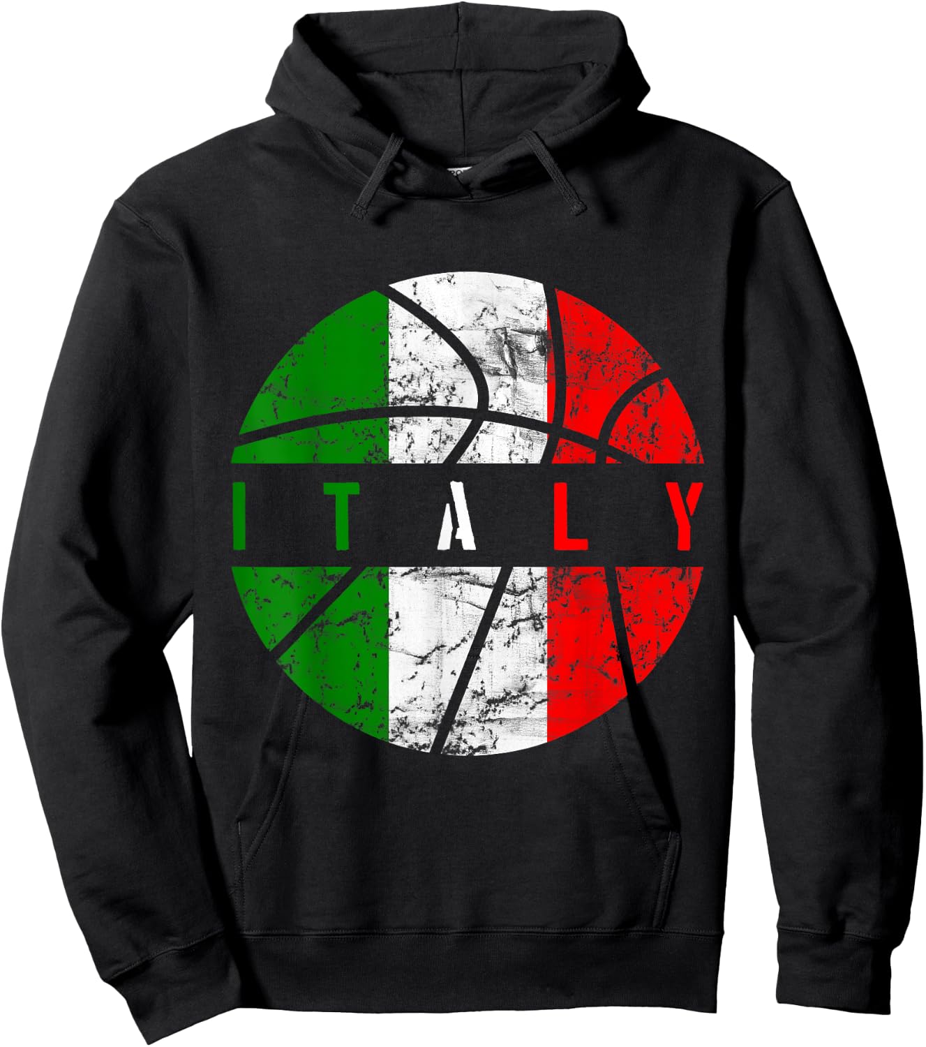 Italy Flag Basketball Italian Team Fan Lover Hoodie - Hoodie | Black