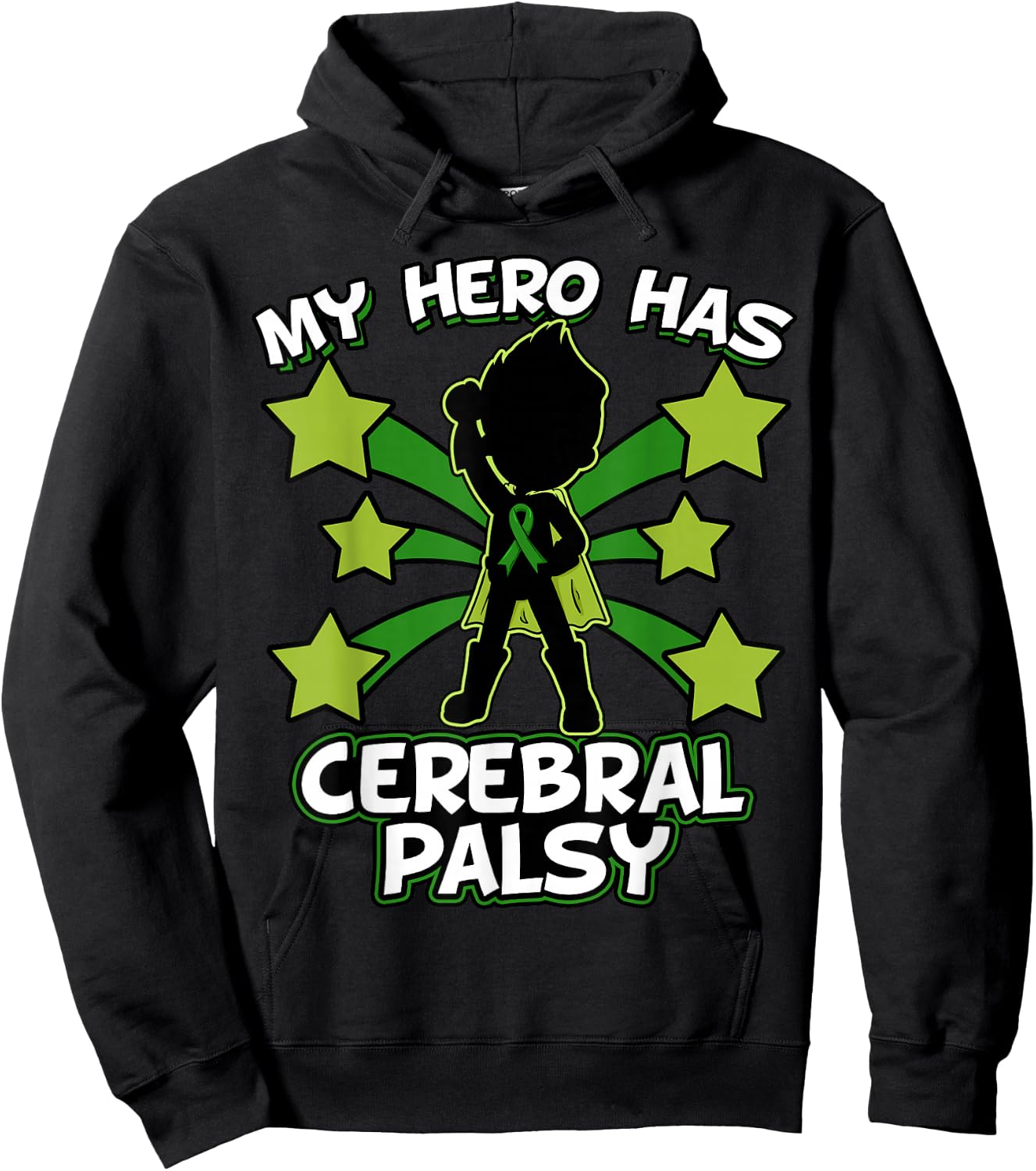 My Hero Has Cerebral Palsy Cerebral Palsy Hoodie - Hoodie | Black
