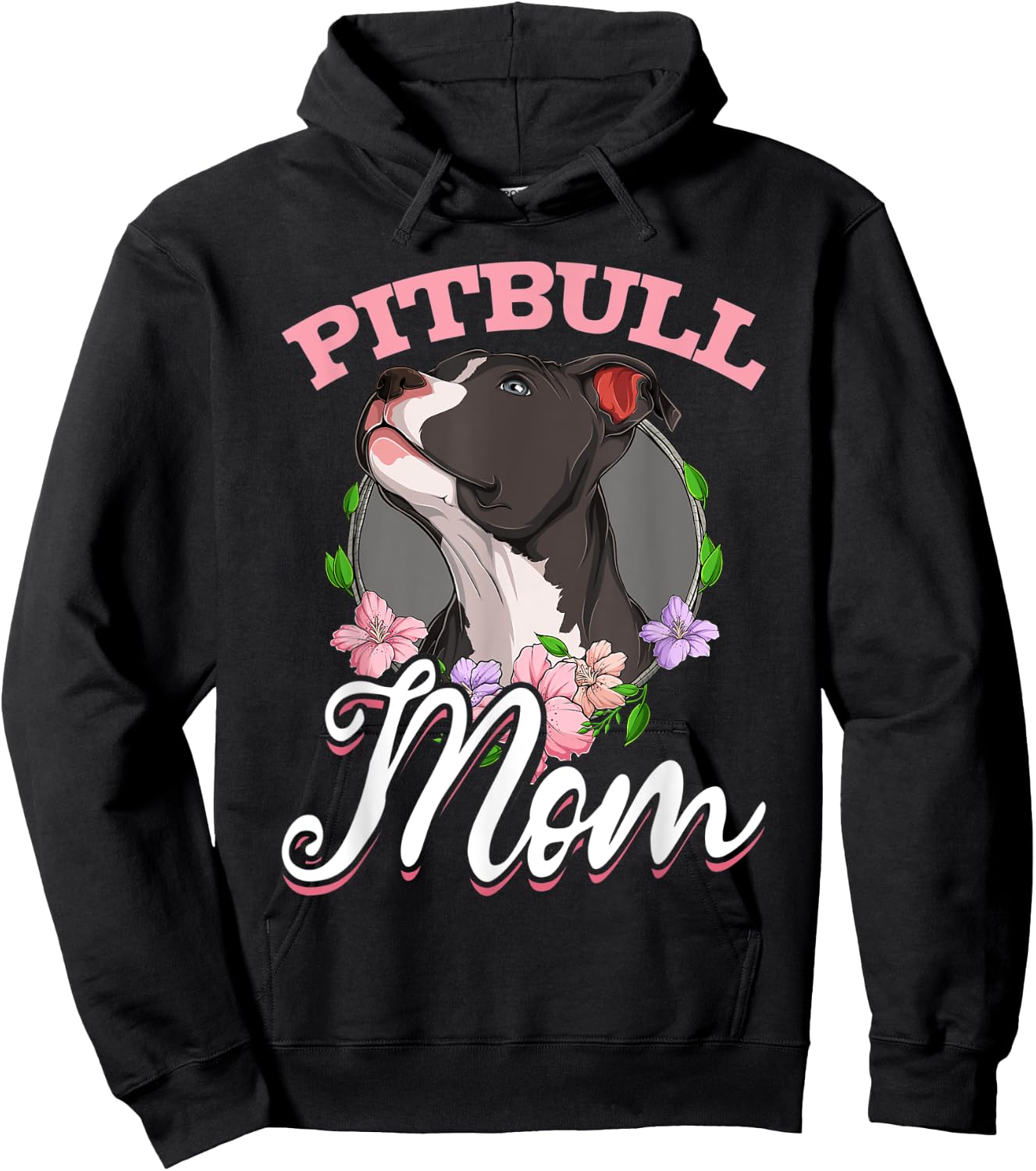 Pitbull Pittie - Pitbull Mom Mommy Mama Hoodie - Hoodie | Black