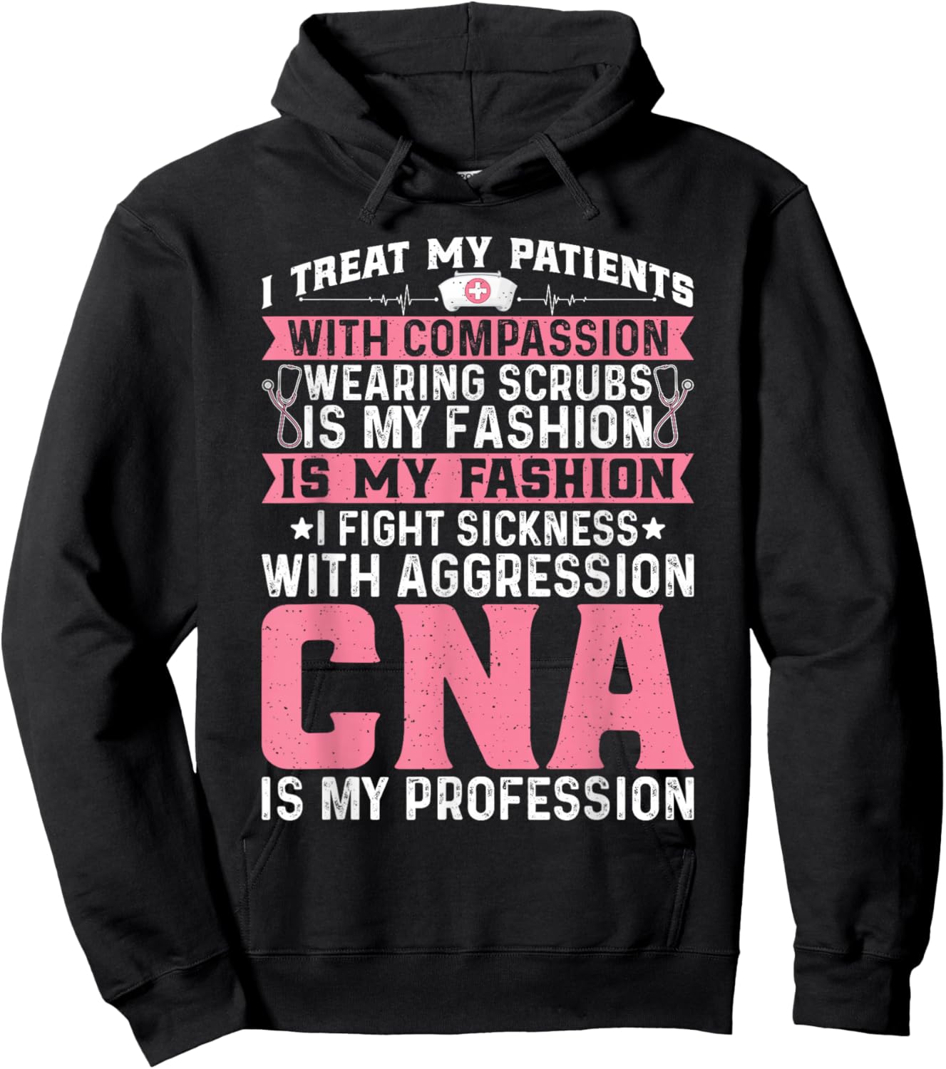CNA Shirts Gifts Women Co. CNA Certified Nurse Assistant Hoodie - Hoodie | Black