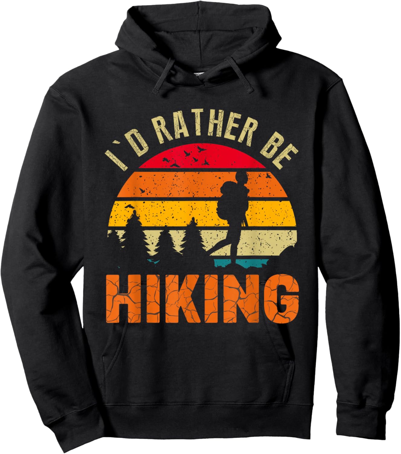 I'd Rather Be Hiking Hoodie - Hoodie | Black