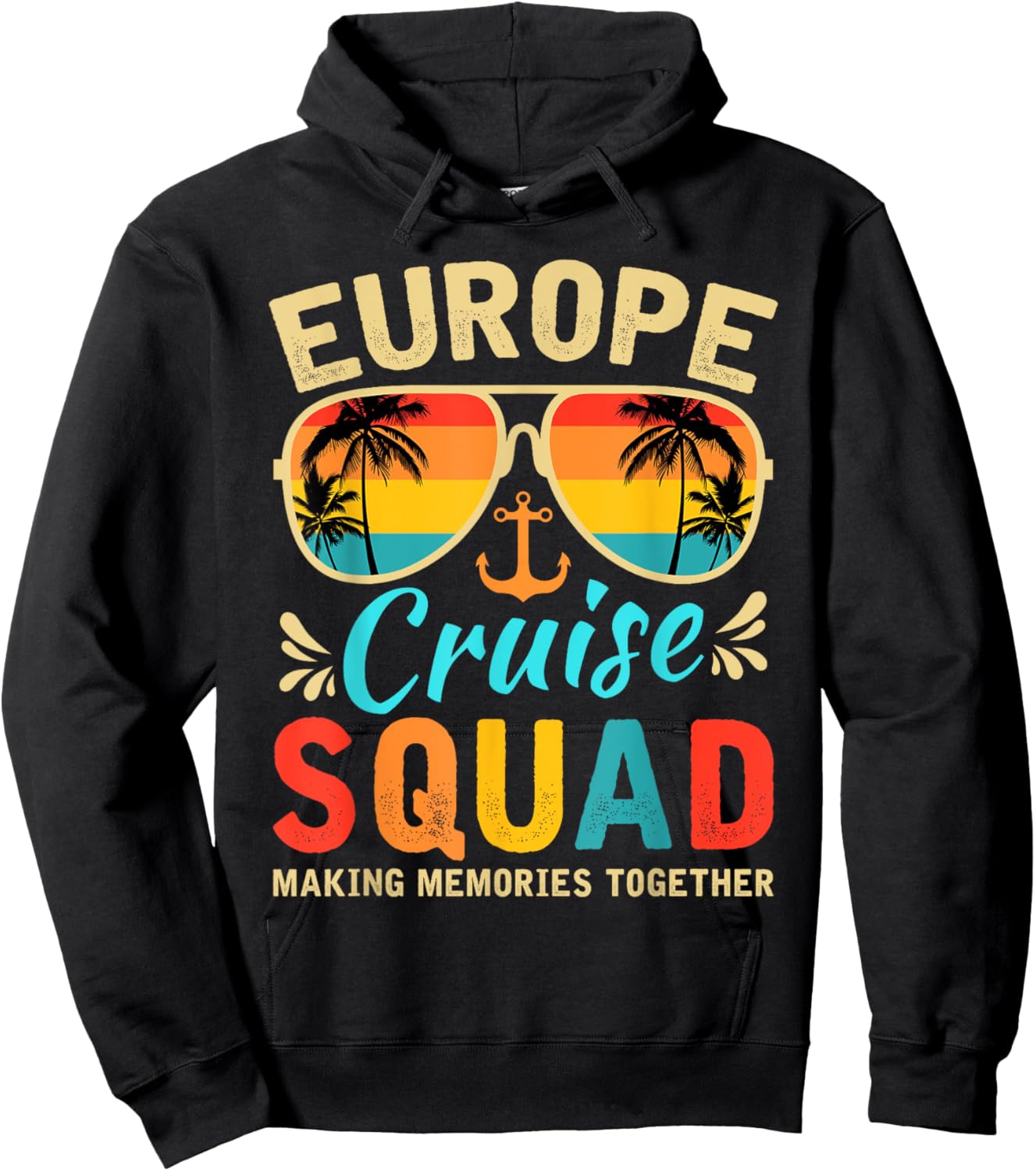 Europe Cruise Squad 2025 European Matching Family Group Hoodie - Hoodie | Black