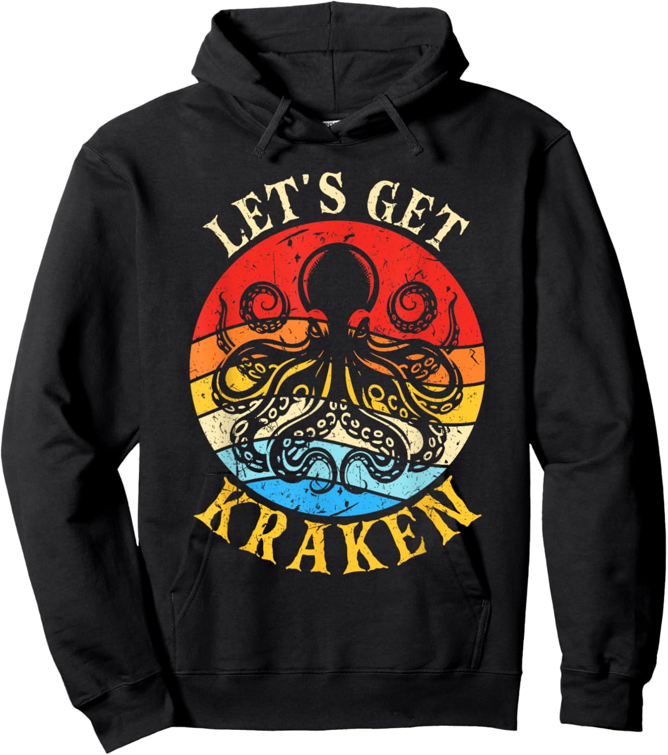 Let's Get Kraken Octopus Sea Creature Hoodie - Hoodie | Black