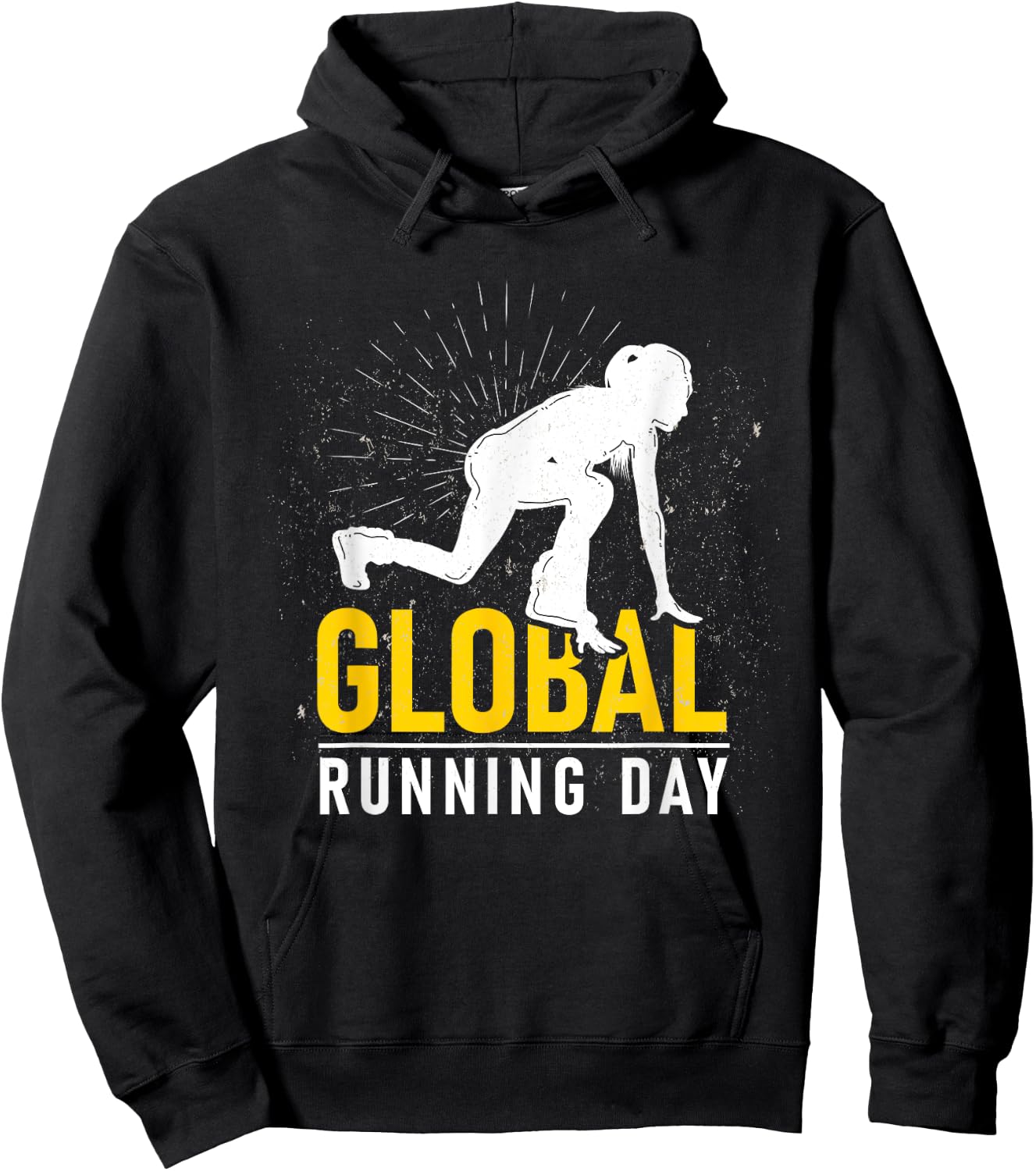 Global Running Day Gift Global Running Day & Sprinters Hoodie - Hoodie | Black