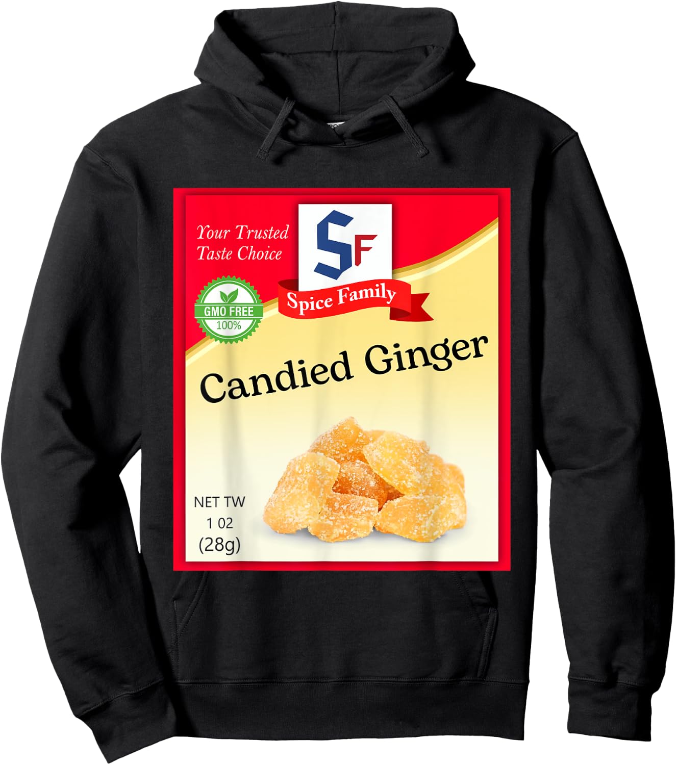 Candied Ginger Condiment Costume Holiday Spice Costumes Hoodie - Hoodie | Black