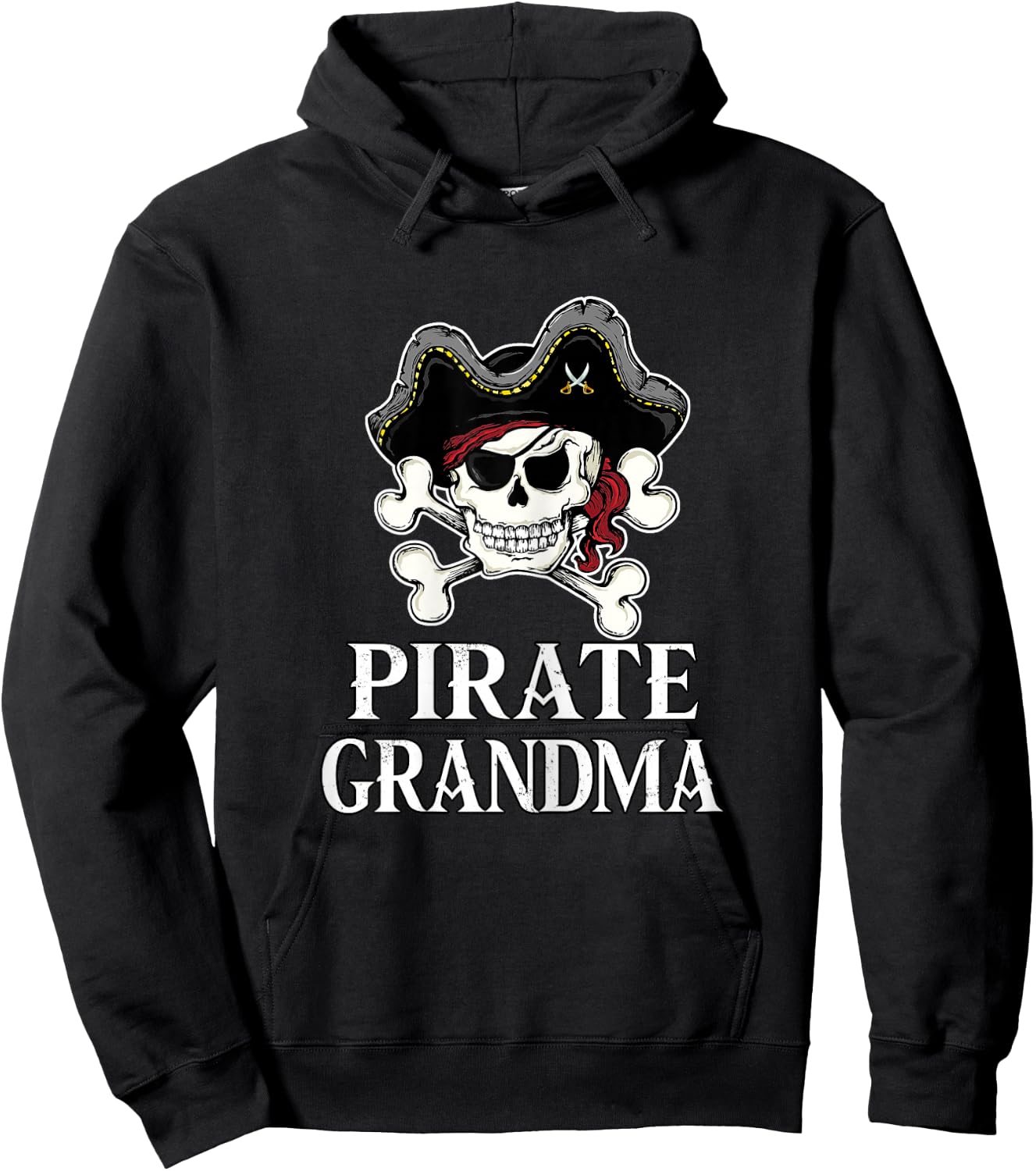 Pirate Grandma Pirate Grandma Pirate Grandma Hoodie - Hoodie | Black
