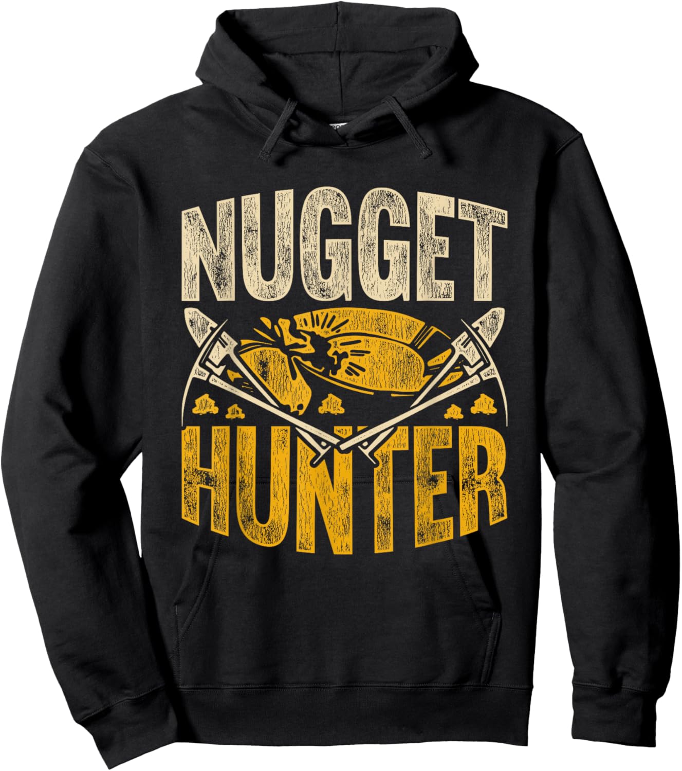 Gold Digging Prospector Nugget Hunter Hoodie - Hoodie | Black