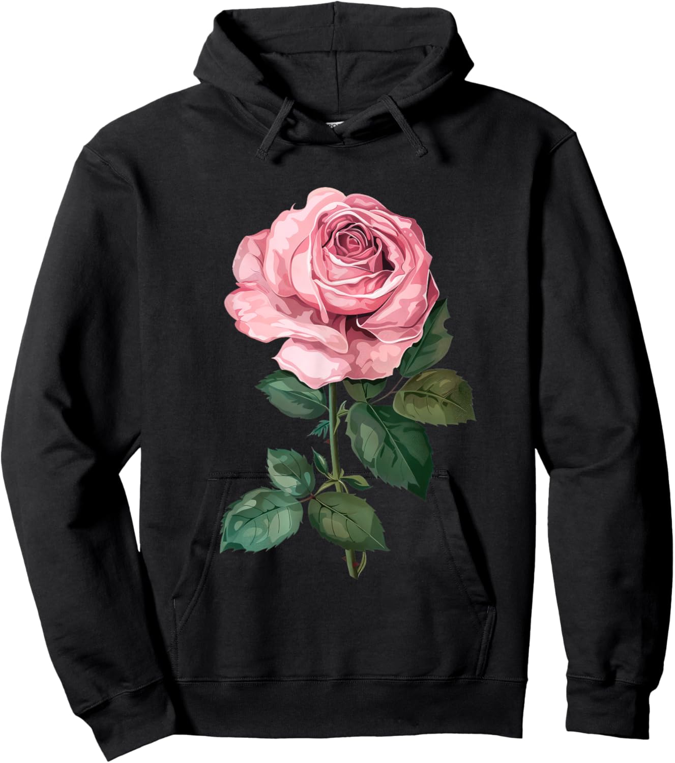 199 Flowers Rose Graphic , Small, Black Hoodie - Hoodie | Black