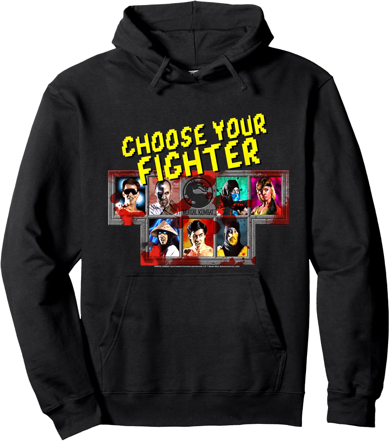 Mortal Kombat Classic Choose Your Fighter Hoodie - Hoodie | Black