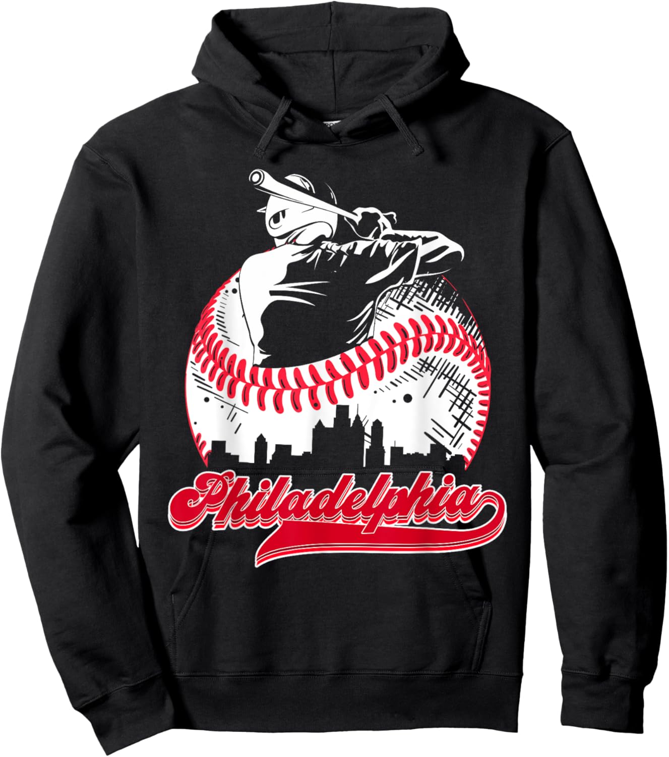 Philadelphia souvenir Graphic I am Proud of Philadelphia Hoodie - Hoodie | Black