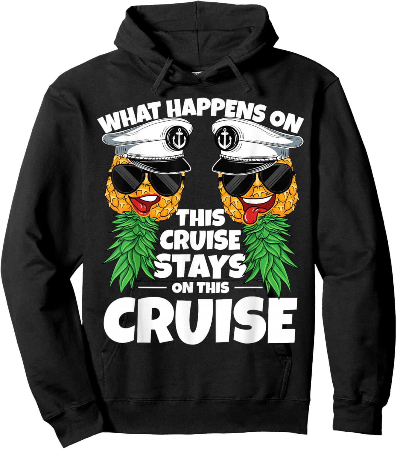 Swinger What Happens On This Cruise Stays on This Cruise Hoodie - Hoodie | Black
