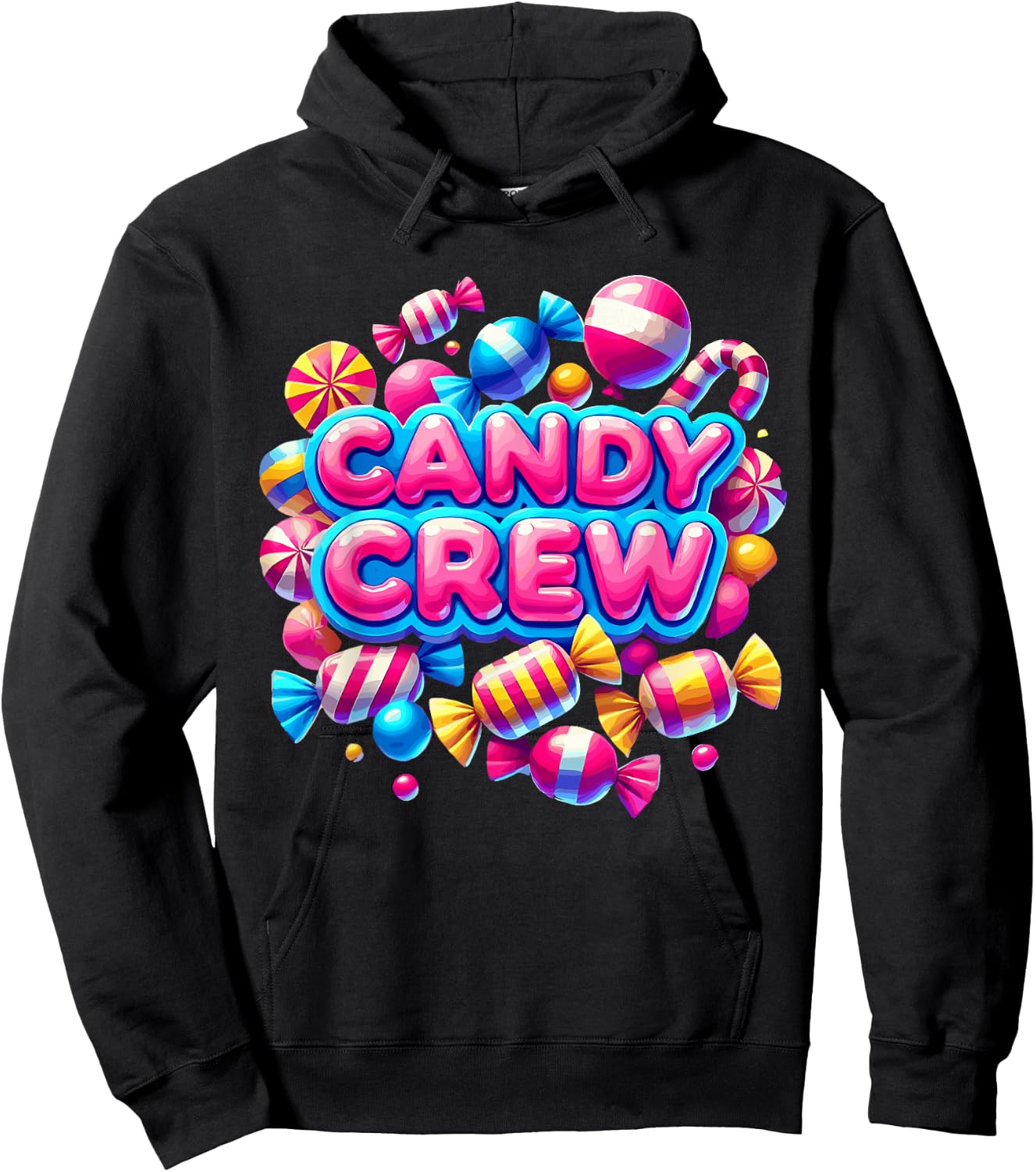 Cute Halloween Candy Crew, Candyland Sour Patch Hoodie - Hoodie | Black