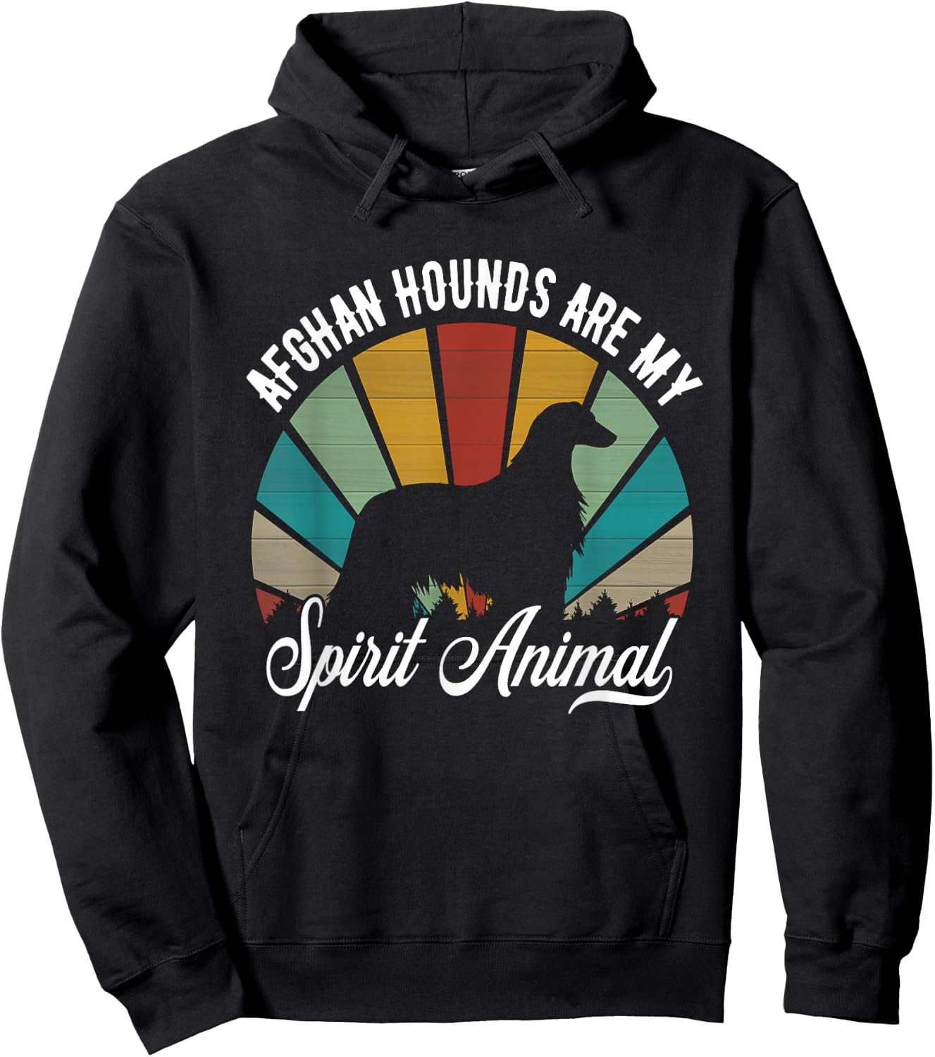 Afghan Hound Are My Spirit Animal Hoodie - Hoodie | Black