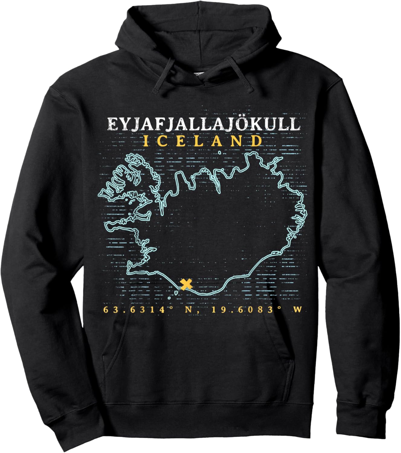 Iceland Eyjafjallajökull Hoodie - Hoodie | Black