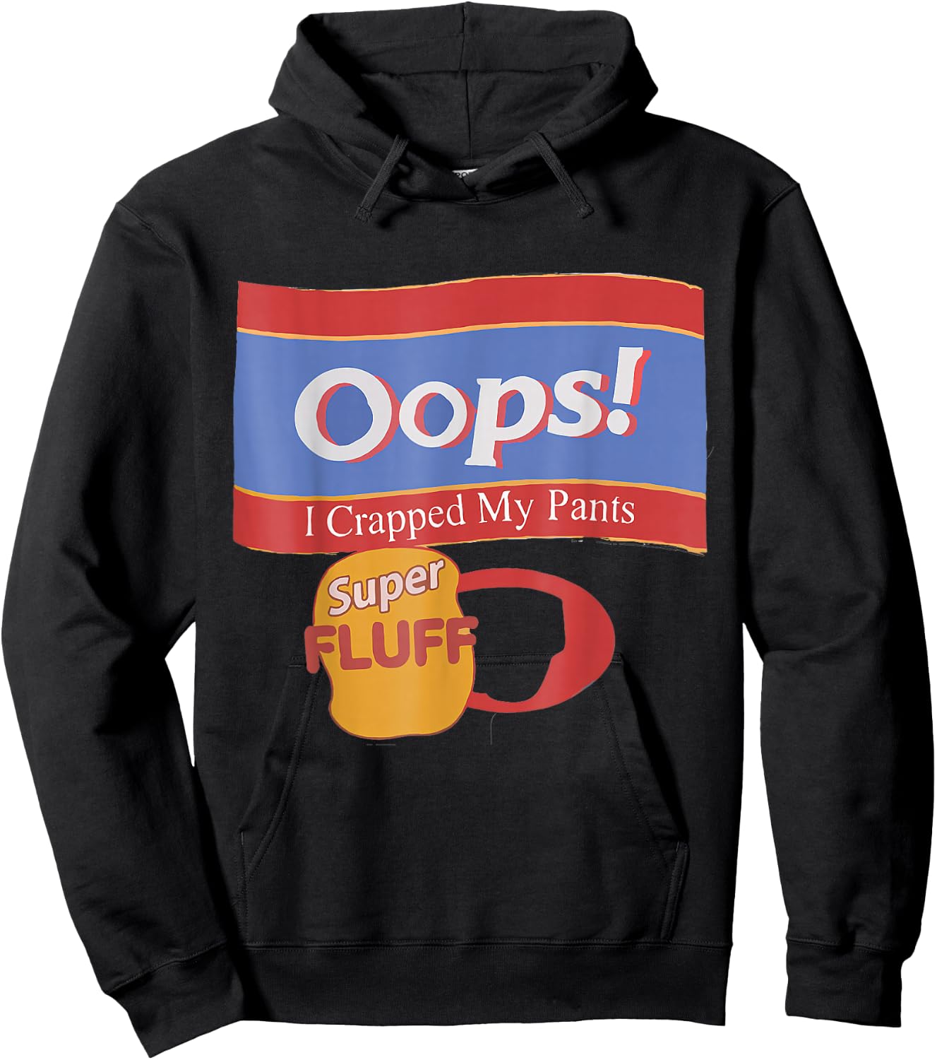 Oops I Crapped Retro My Pants Hoodie - Hoodie | Black