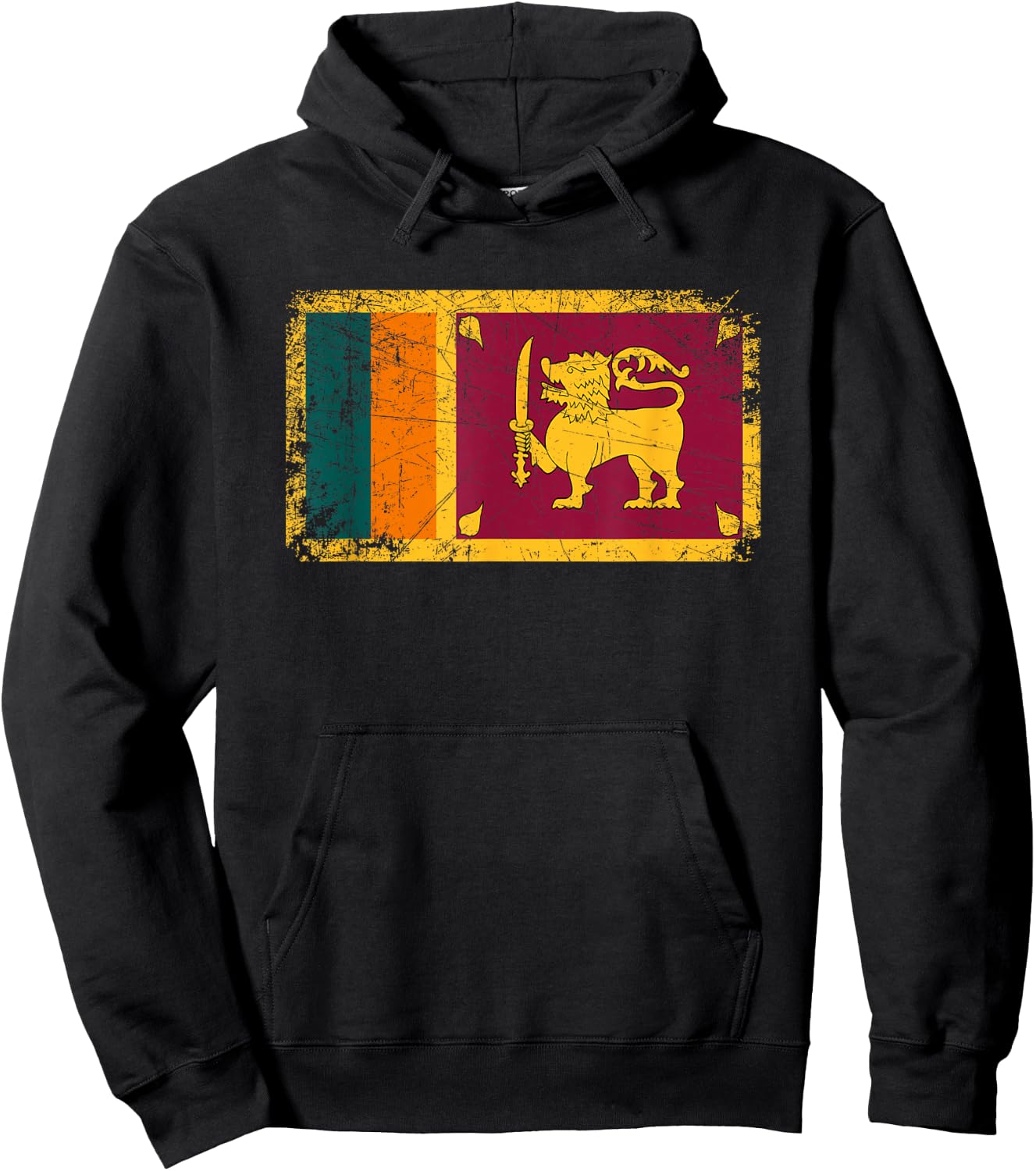 Vintage Made In SRI LANKA SRI LANKAN Flag Gift Hoodie - Hoodie | Black