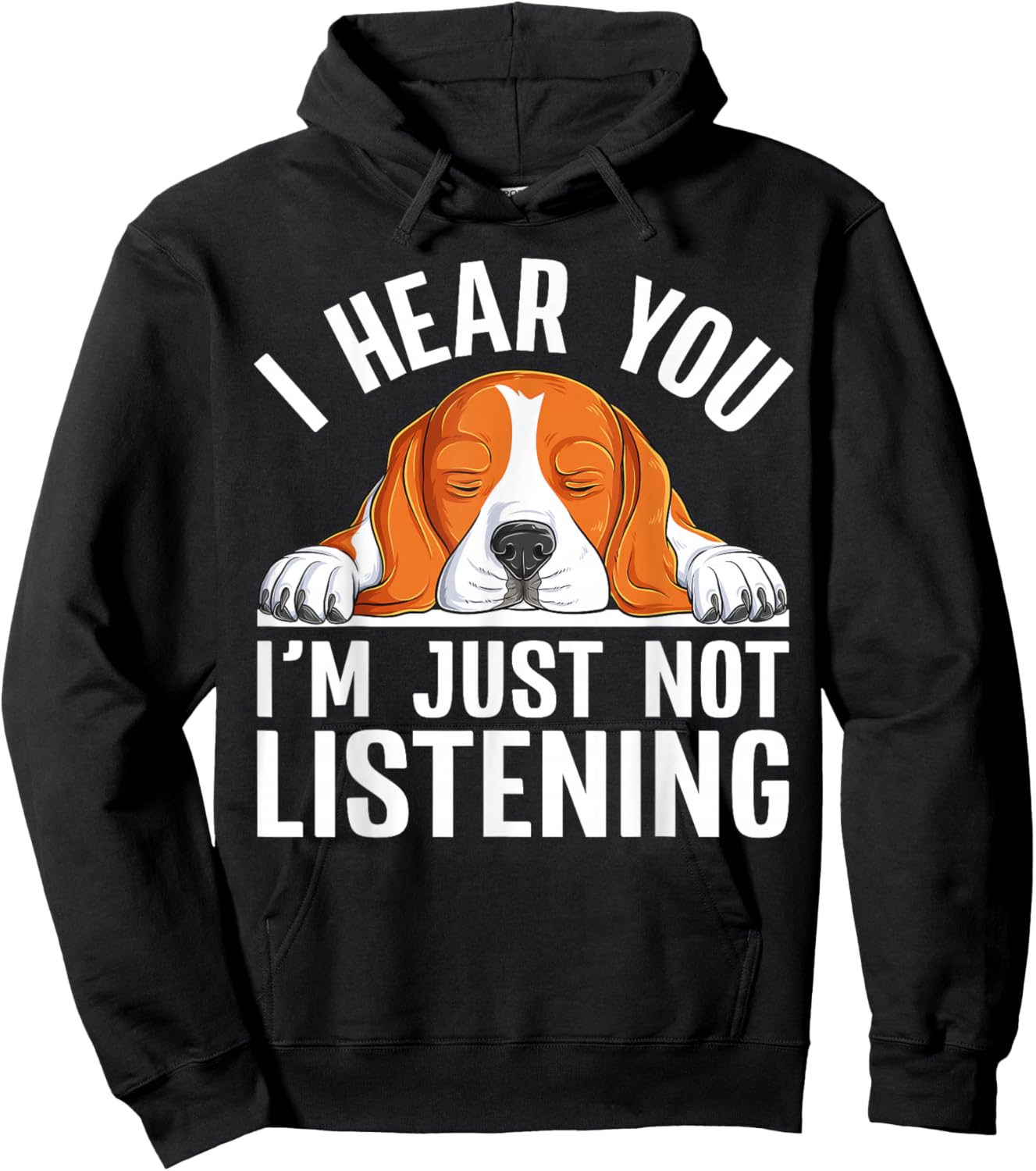 Funny Beagle Sleeping Pet Puppy Dog Lover Lazy Beagle Hoodie - Hoodie | Black
