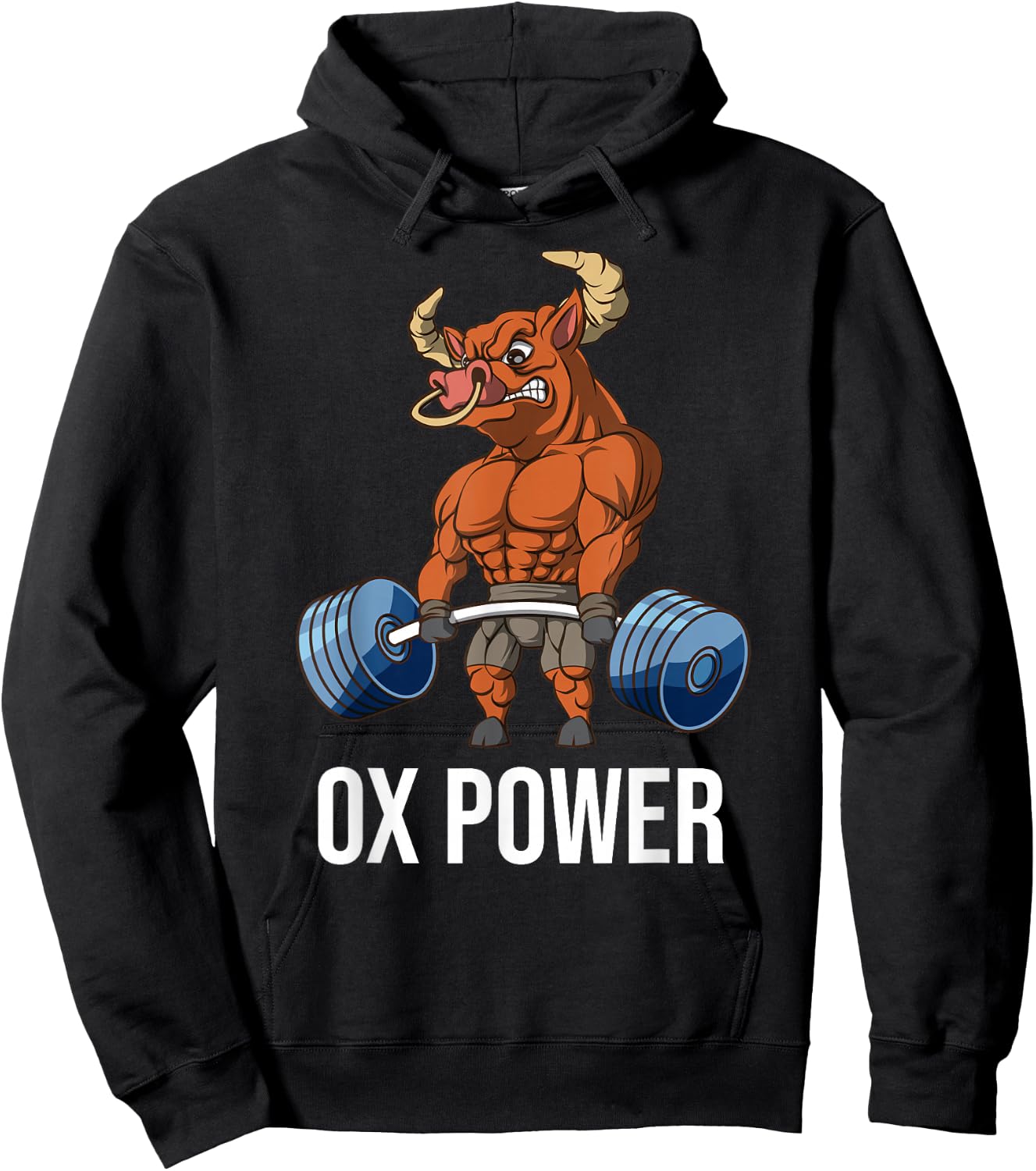 OX Power Weightlifting Deadlift Fitness Gym Hoodie - Hoodie | Black