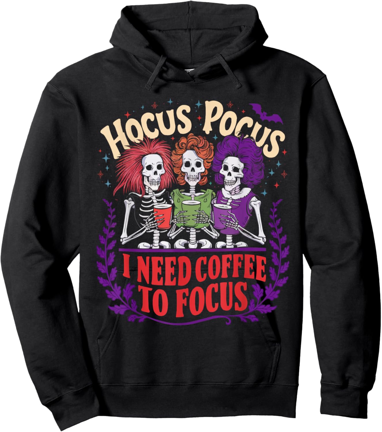 Coffee Halloween Spooky Caffeine Coffeeholic Trick Or Treat Hoodie - Hoodie | Black