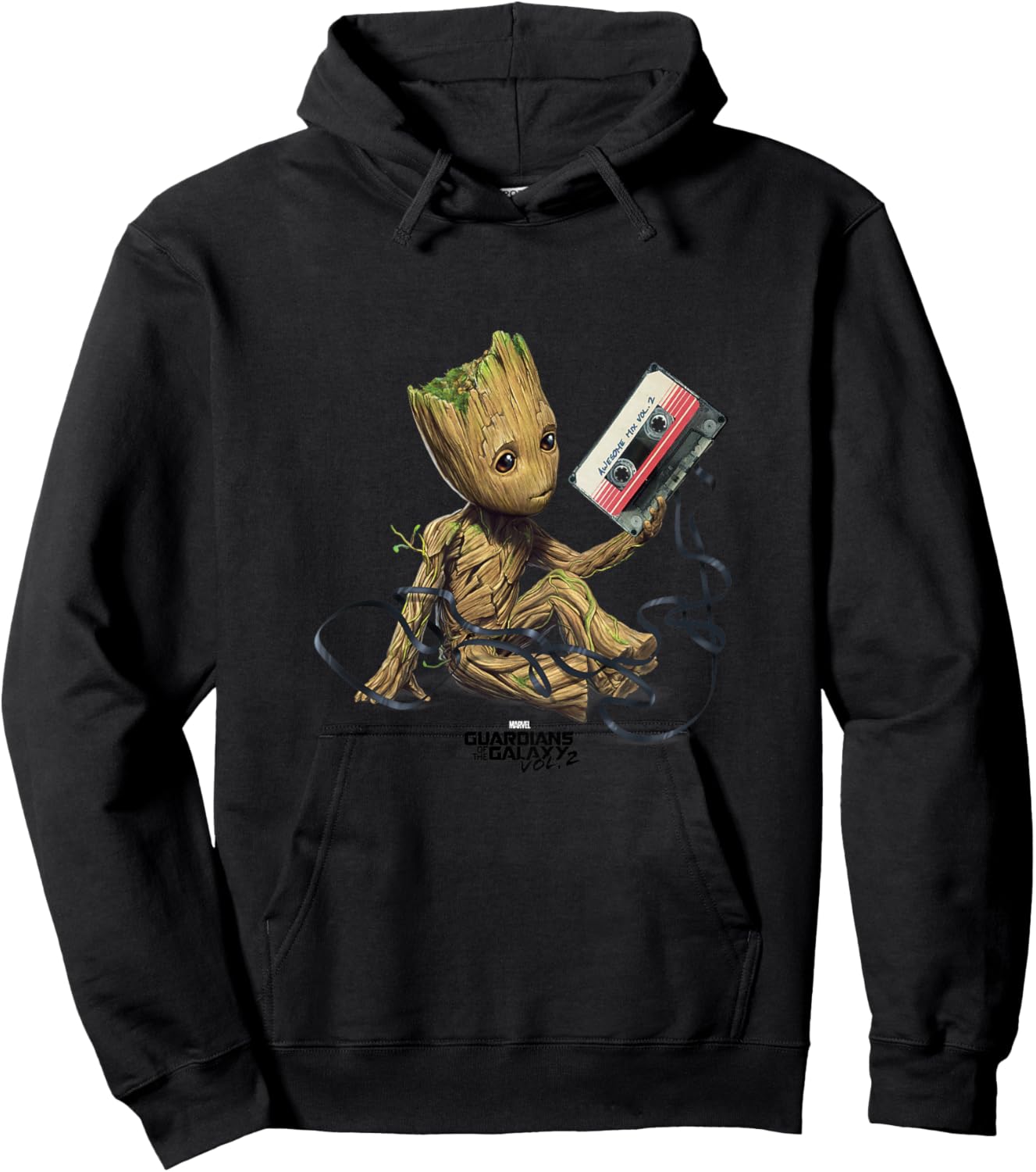 Kids Marvel Guardians of The Galaxy Vol. 2 Awesome Mix Baby Groot Hoodie - Hoodie | Black